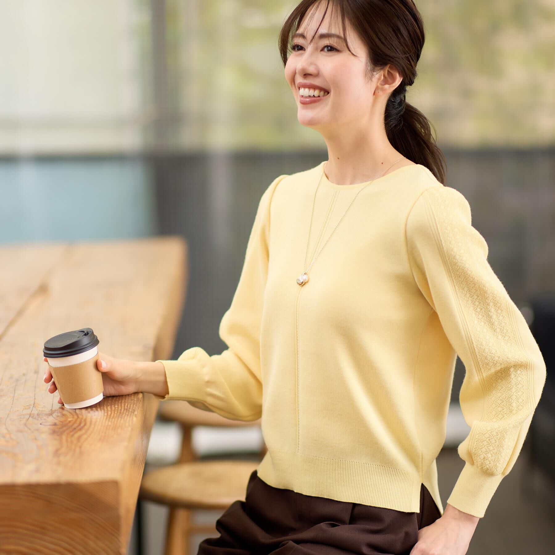 Reflect「【選べる8色／スカートにもパンツにも◎】ウール混ボートネックニット」|ニット・セーター|