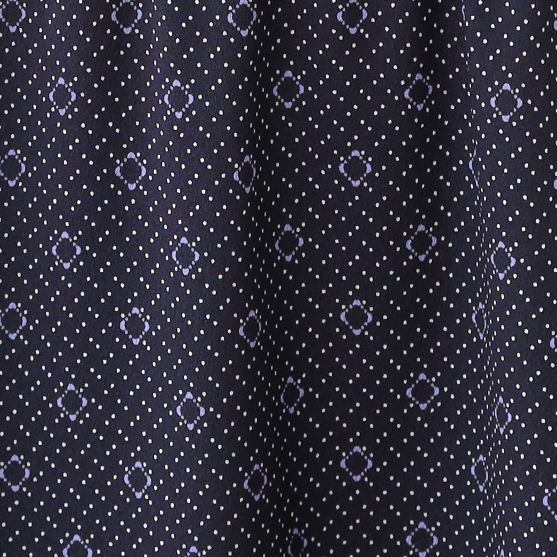 Reflect「【きちんと見え／通勤／セレモニーにおすすめ◎】ドット&times;ダイヤ柄ワンピース」|ワンピース|