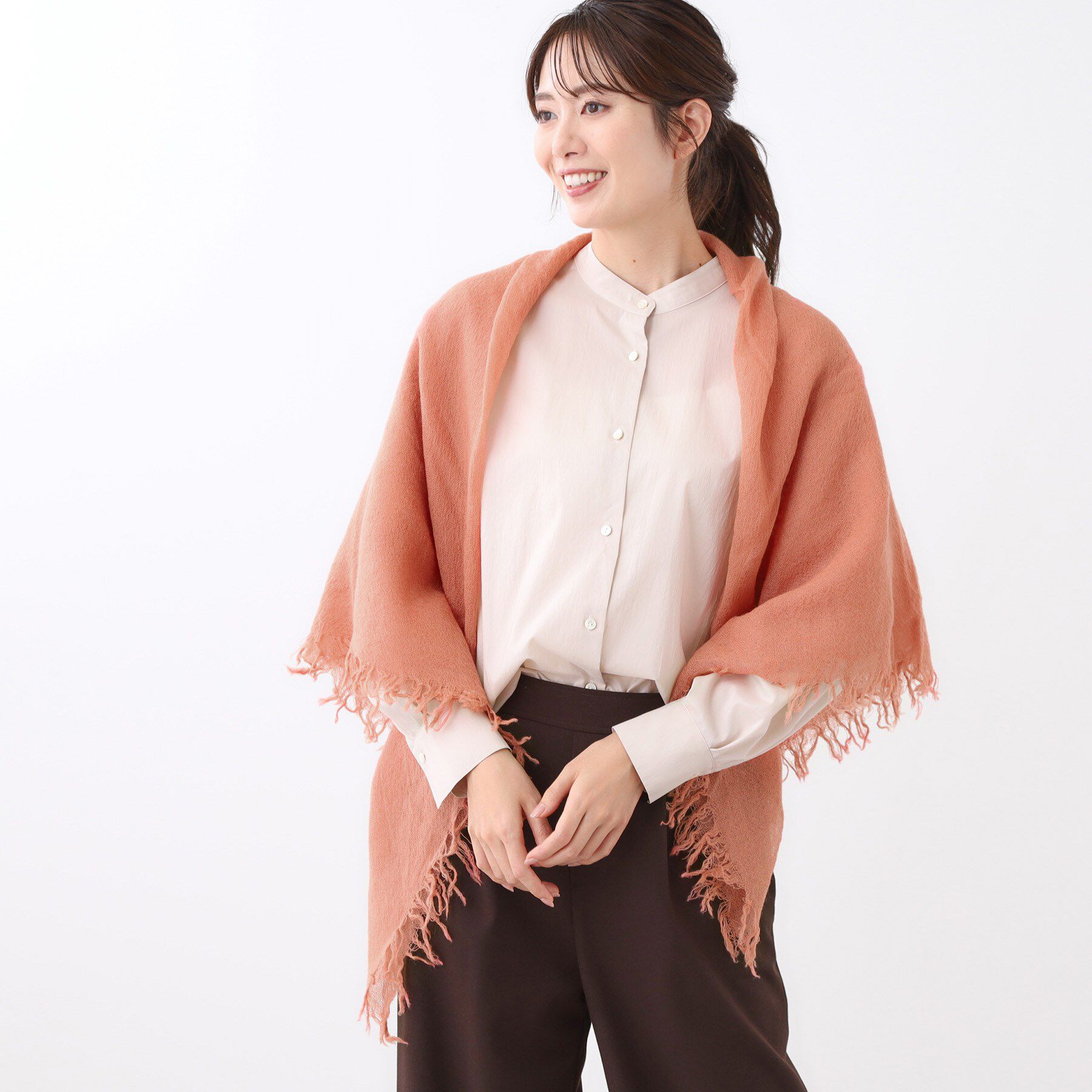 Reflect「【寒さ対策／コーディネートのポイントに◎】大判ウールスクエアストール」|ストール|