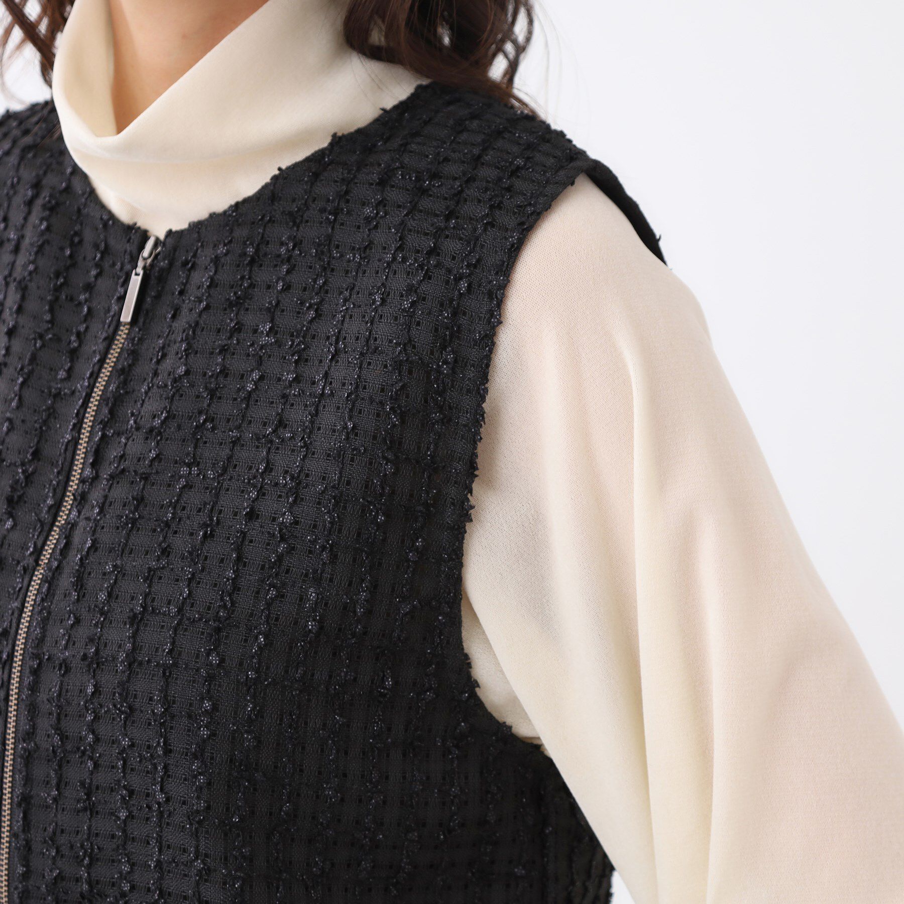 Reflect「【軽い羽織に◎】フロントファスナー開きベスト」|ベスト・ジレ|