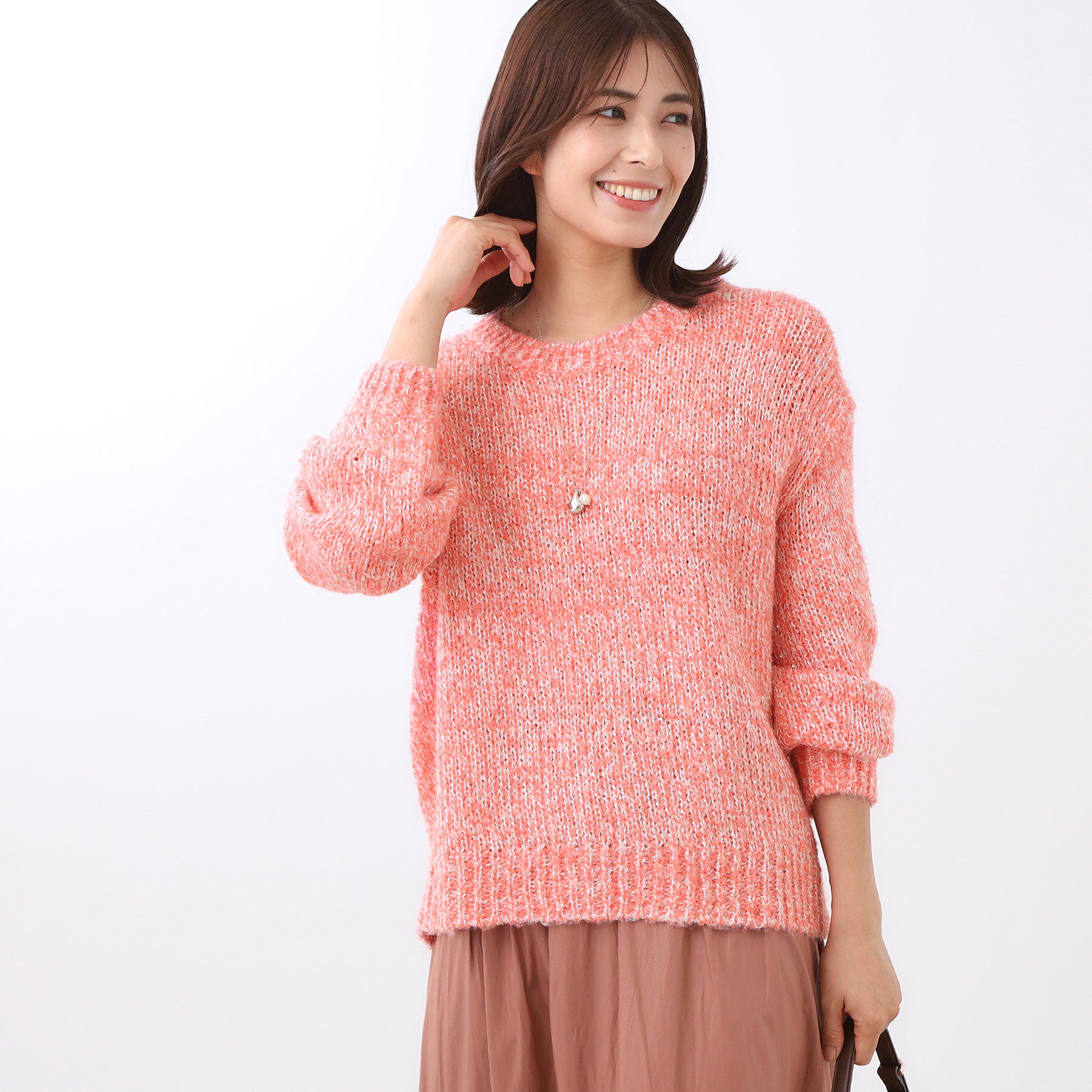 Reflect「【一枚で着映え◎／ゆったり着られるワンサイズ】スパンコール&times;ラメニット」|ニット・セーター|