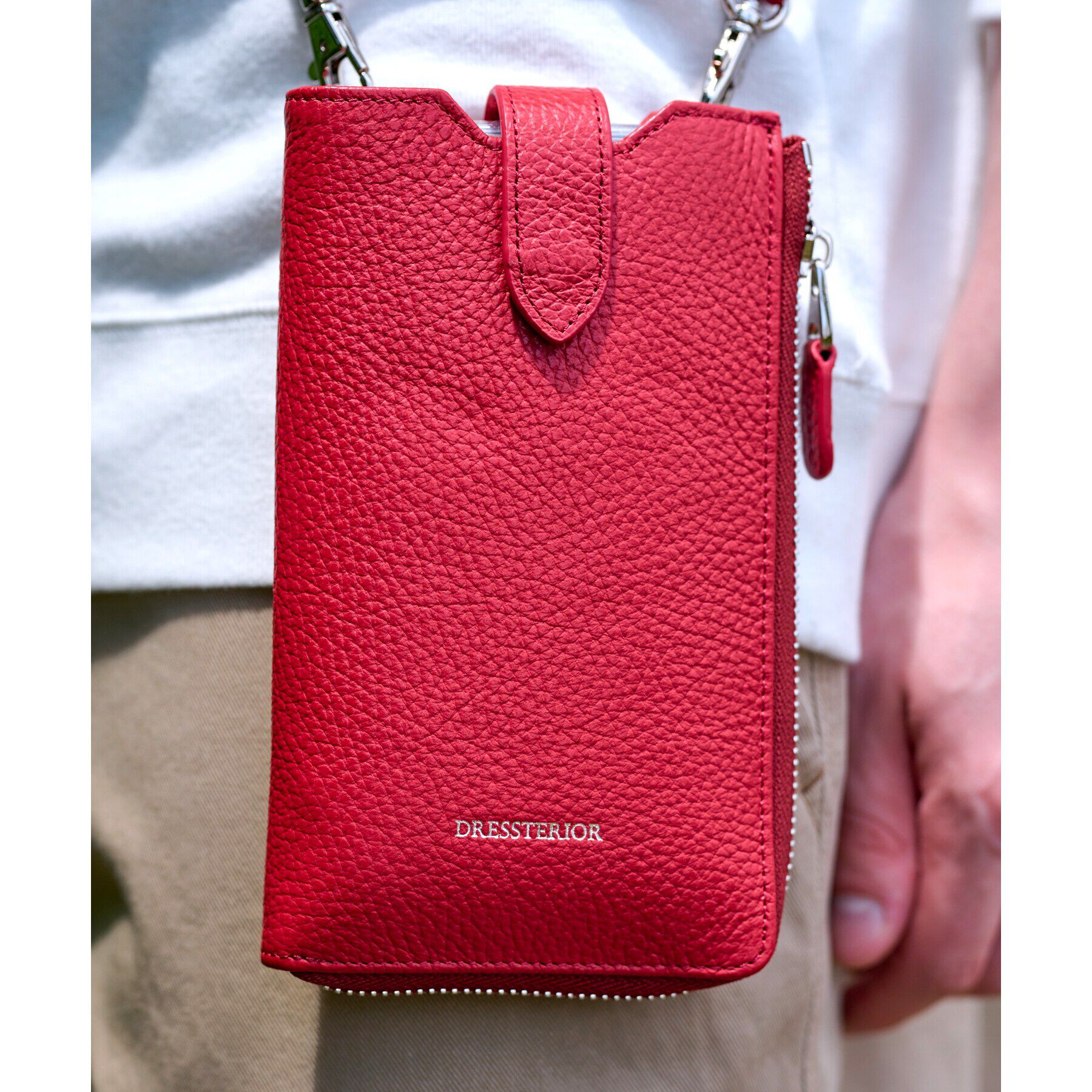 DRESSTERIOR「【Safari5月号掲載】イタリアレザースマホショルダーバッグ」|ショルダー・メッセンジャー|