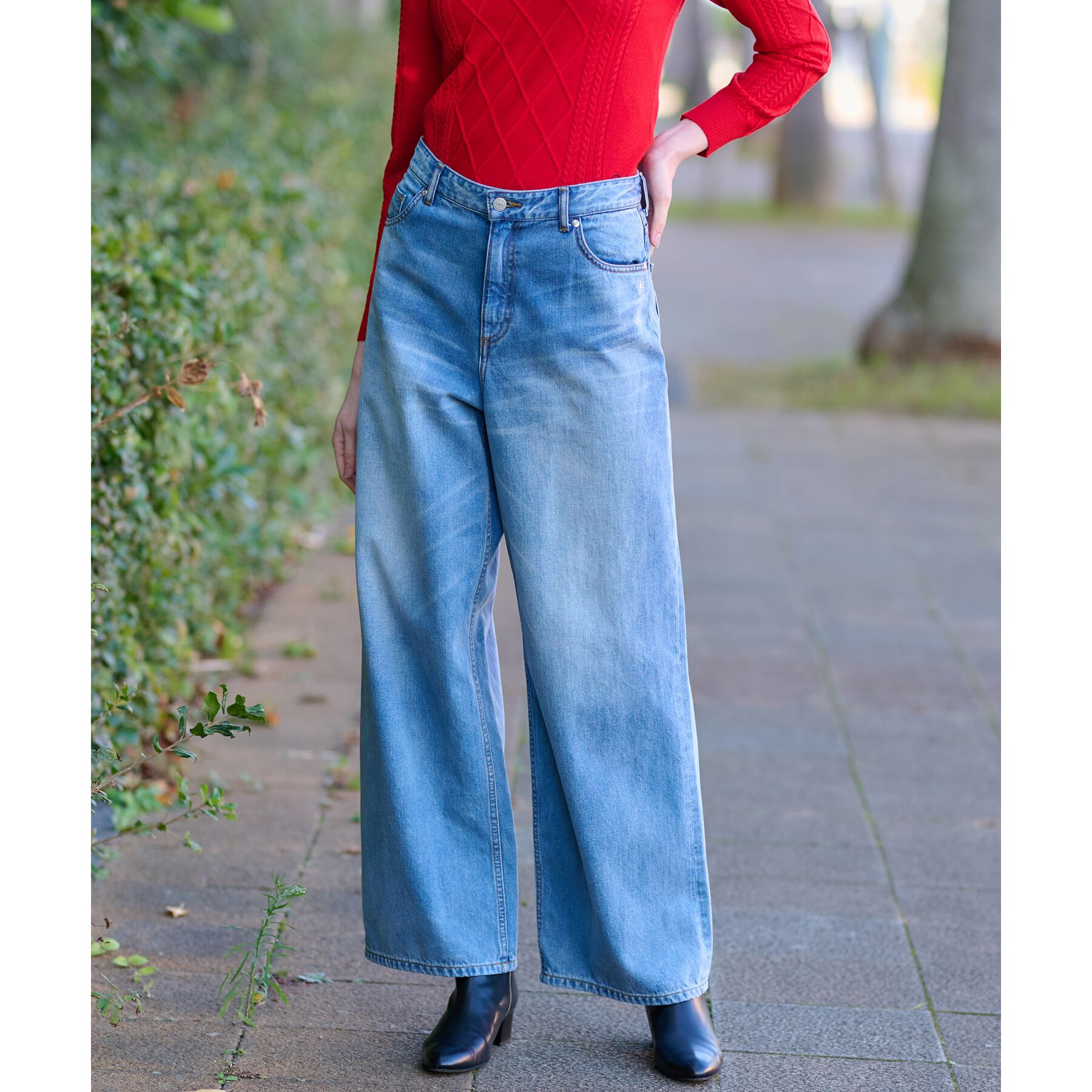 DRESSTERIOR「【大人百花モデル美香さん着用/CLASSY.12月号/otonaMUSE11月号掲載】ヴィンテージ加」|デニム|