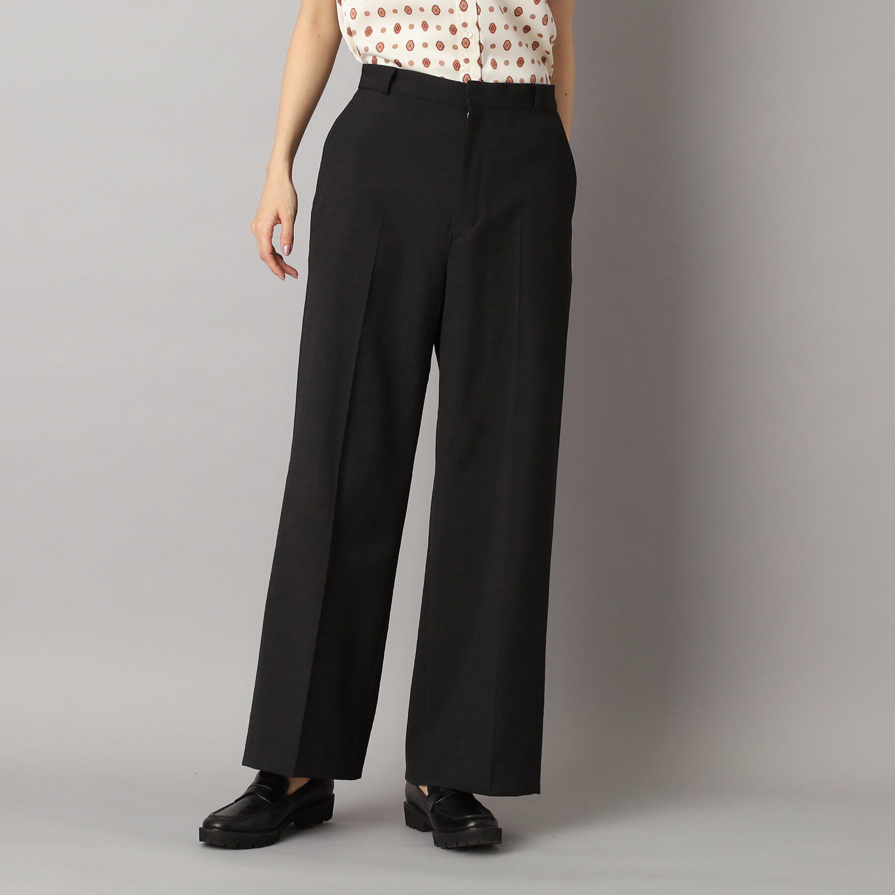 DRESSTERIOR「【洗える/吸水速乾/接触冷感/UVカット】リネンミックスストレッチワイドパンツ」|その他|