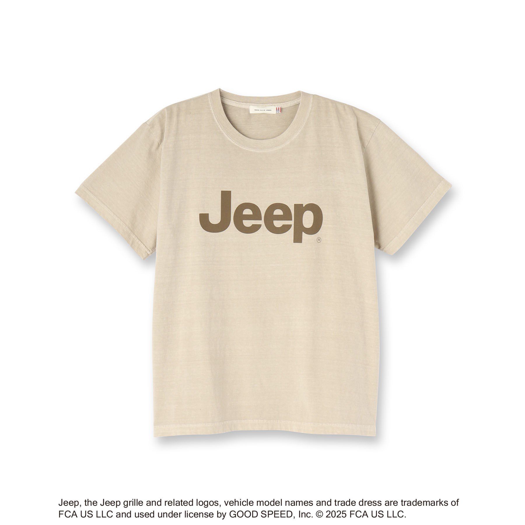 DRESSTERIOR「GOOD ROCK SPEED（グッドロックスピード）JEEP（R） ロゴ Tシャツ」|Tシャツ・カットソー|ベージュ(052)