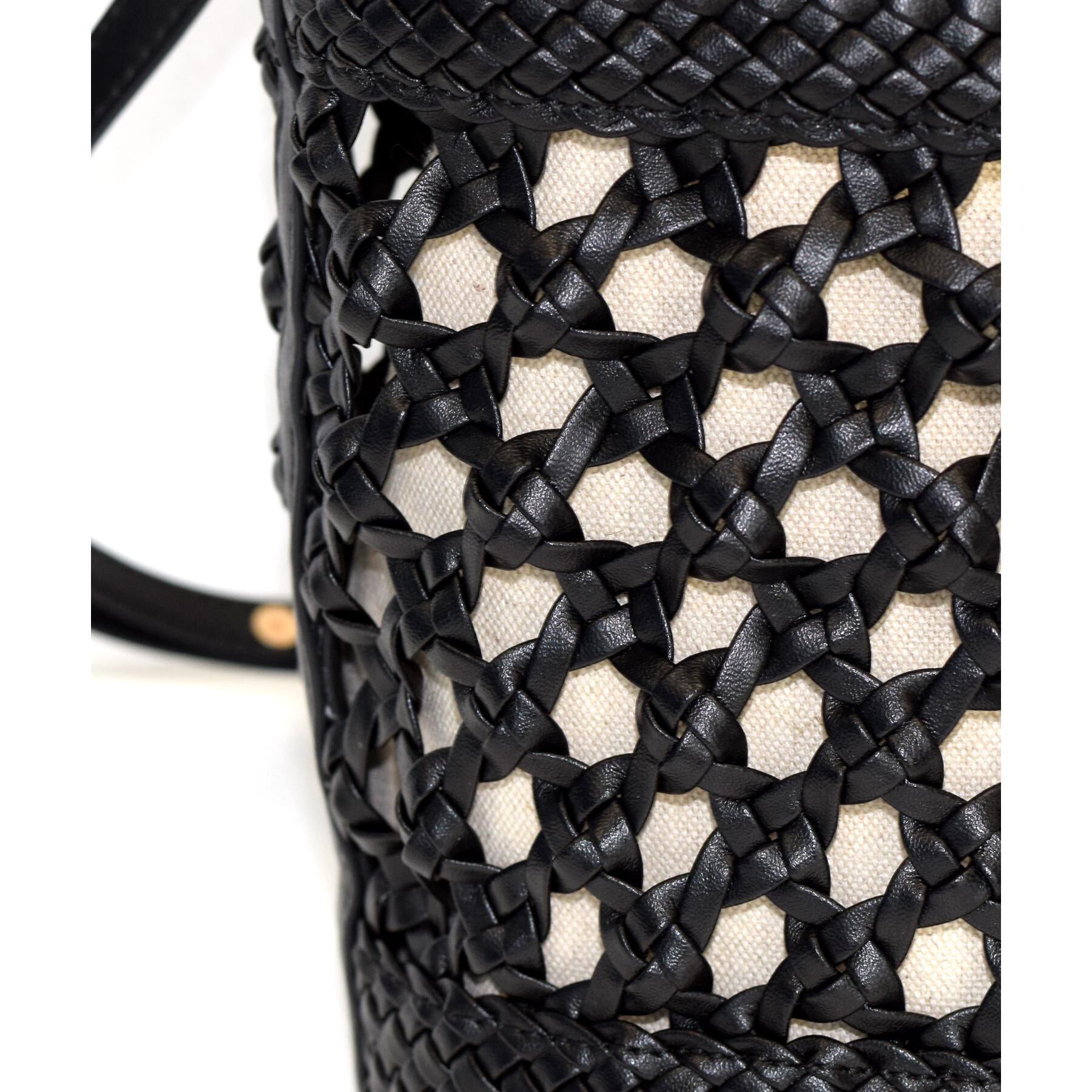 DRESSTERIOR「【3WAY】メッシュ＆キャンバス バケツBAG」|ハンドバッグ|