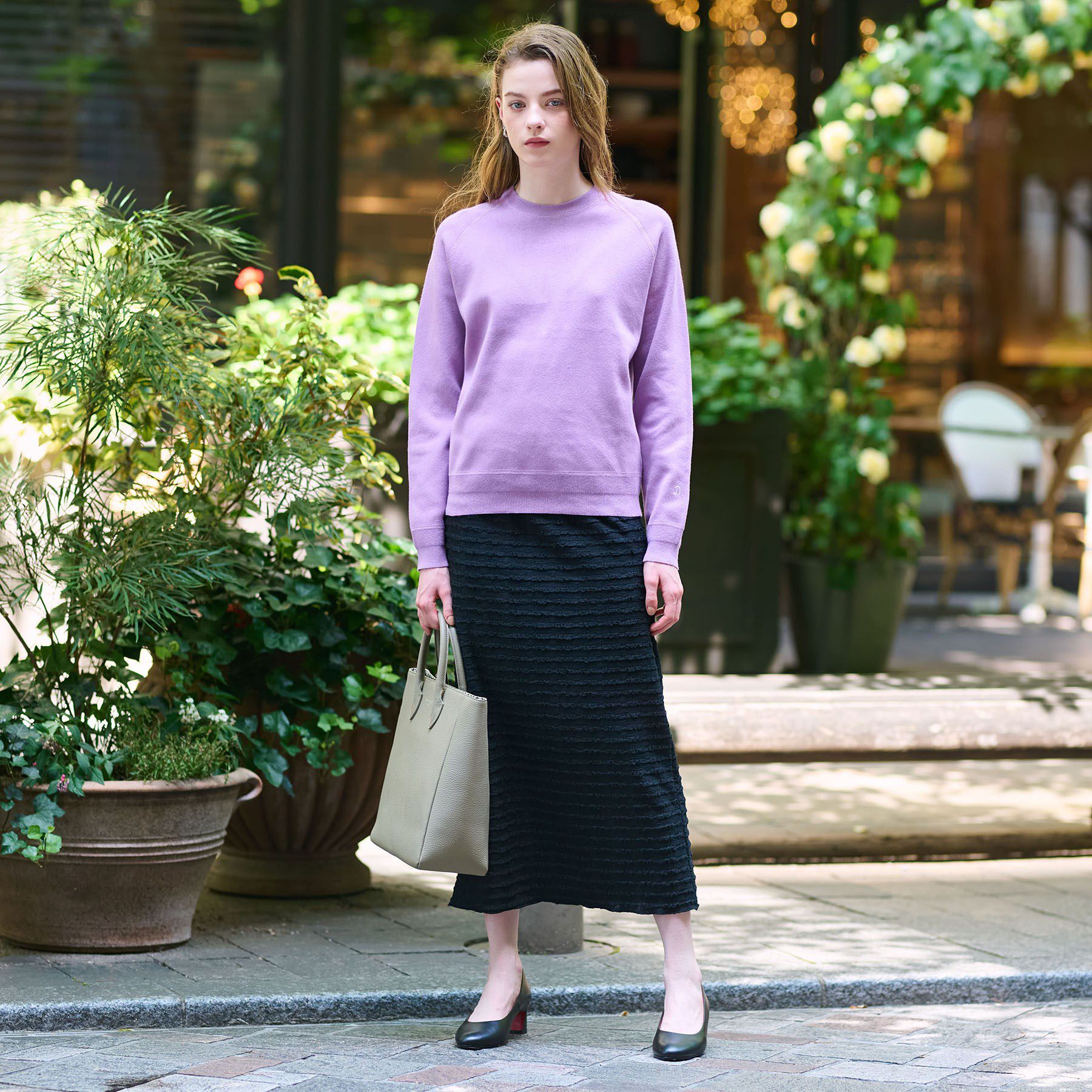 DRESSTERIOR「【CLASSY.12月号掲載/洗える/7色展開】ウォッシャブルコットンカシミヤニット」|ニット・セーター|