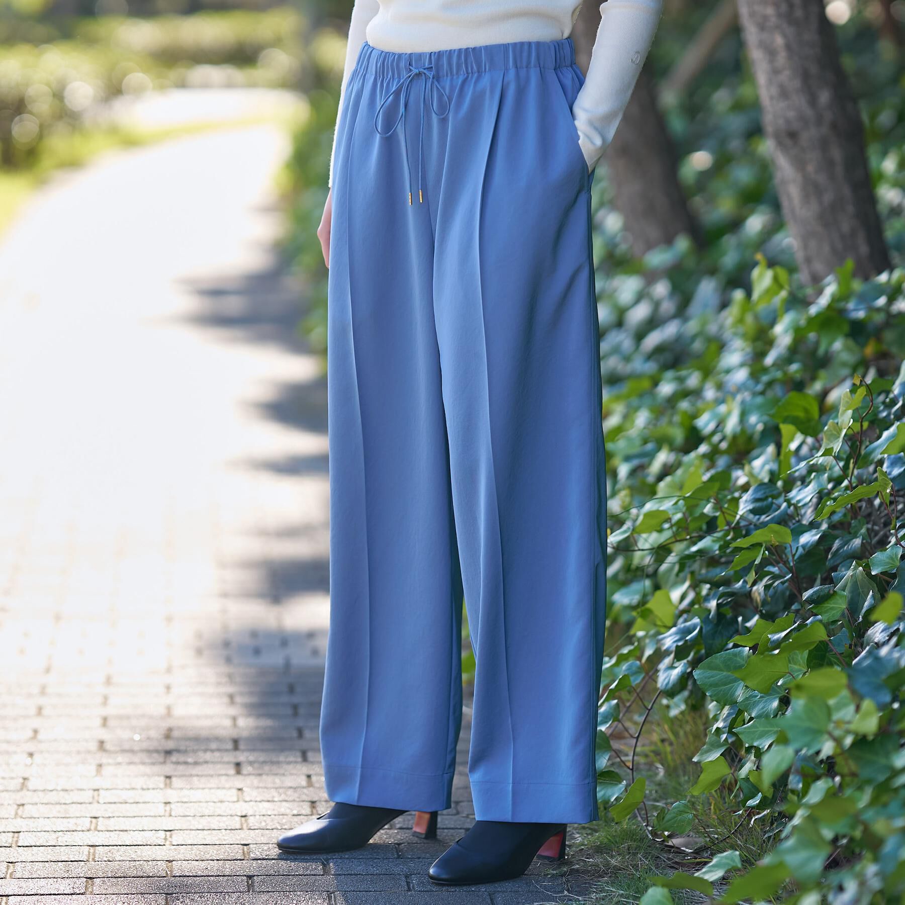 DRESSTERIOR「【洗える/ウエストゴム】サテンイージーパンツ」|その他|