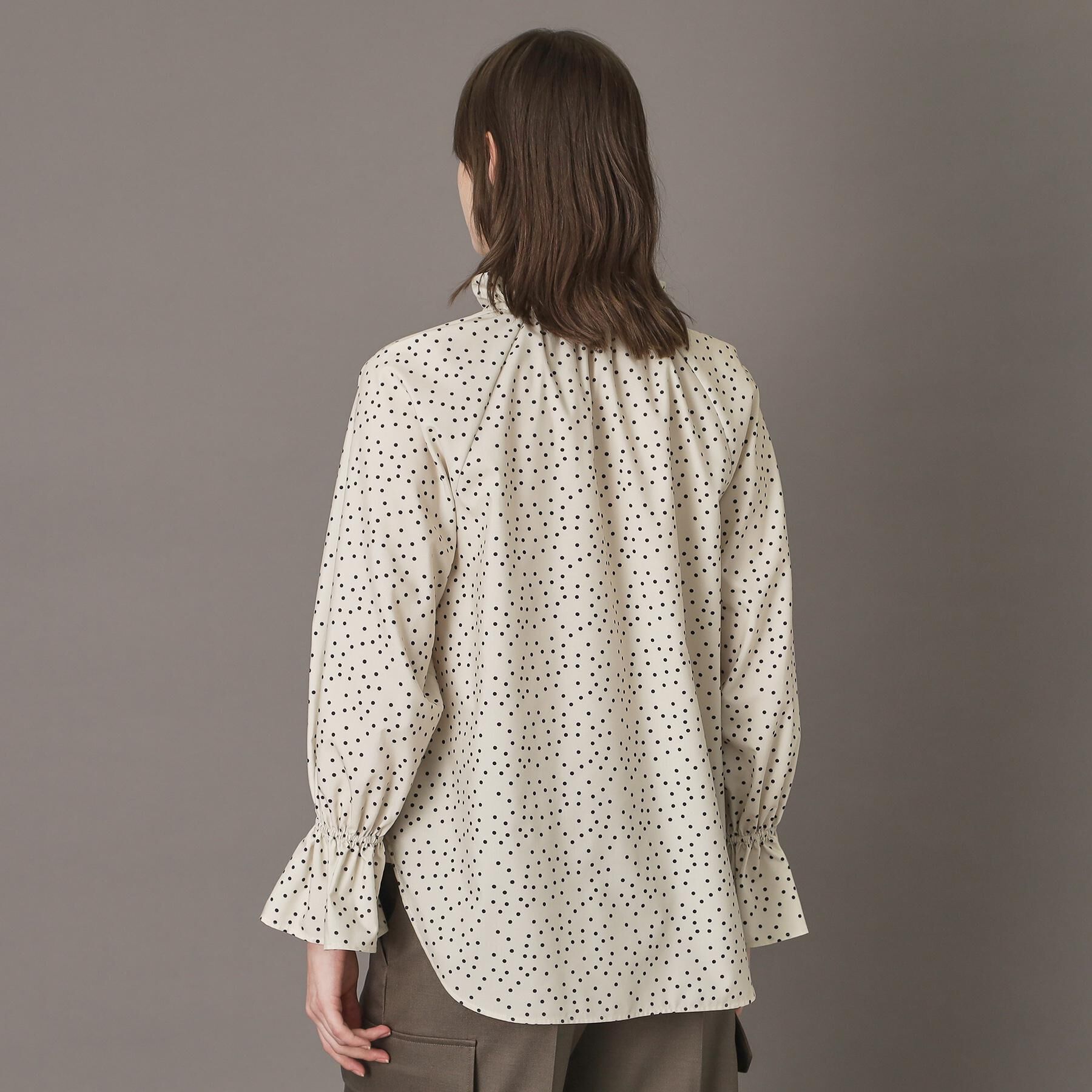 DRESSTERIOR「【洗える/フリルカラー】キャンディスリーブフリルカラーブラウス」|シャツ・ブラウス|