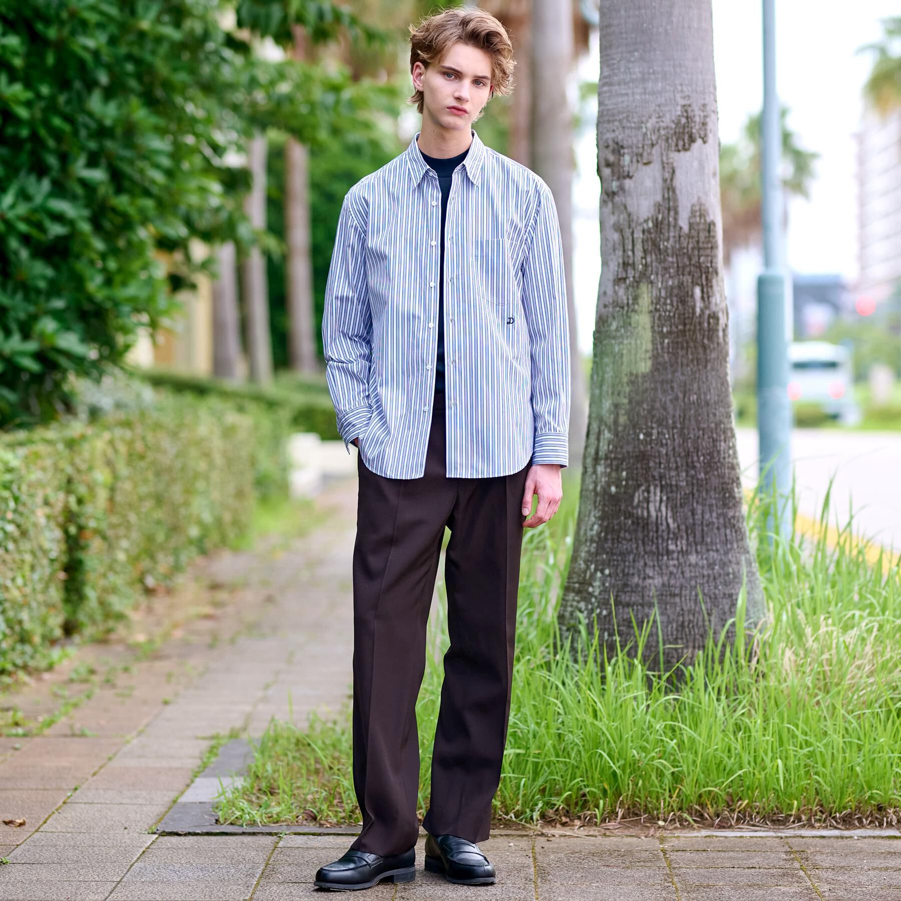 DRESSTERIOR「THOMAS MASON ストライプシャツ」|シャツ・ブラウス|