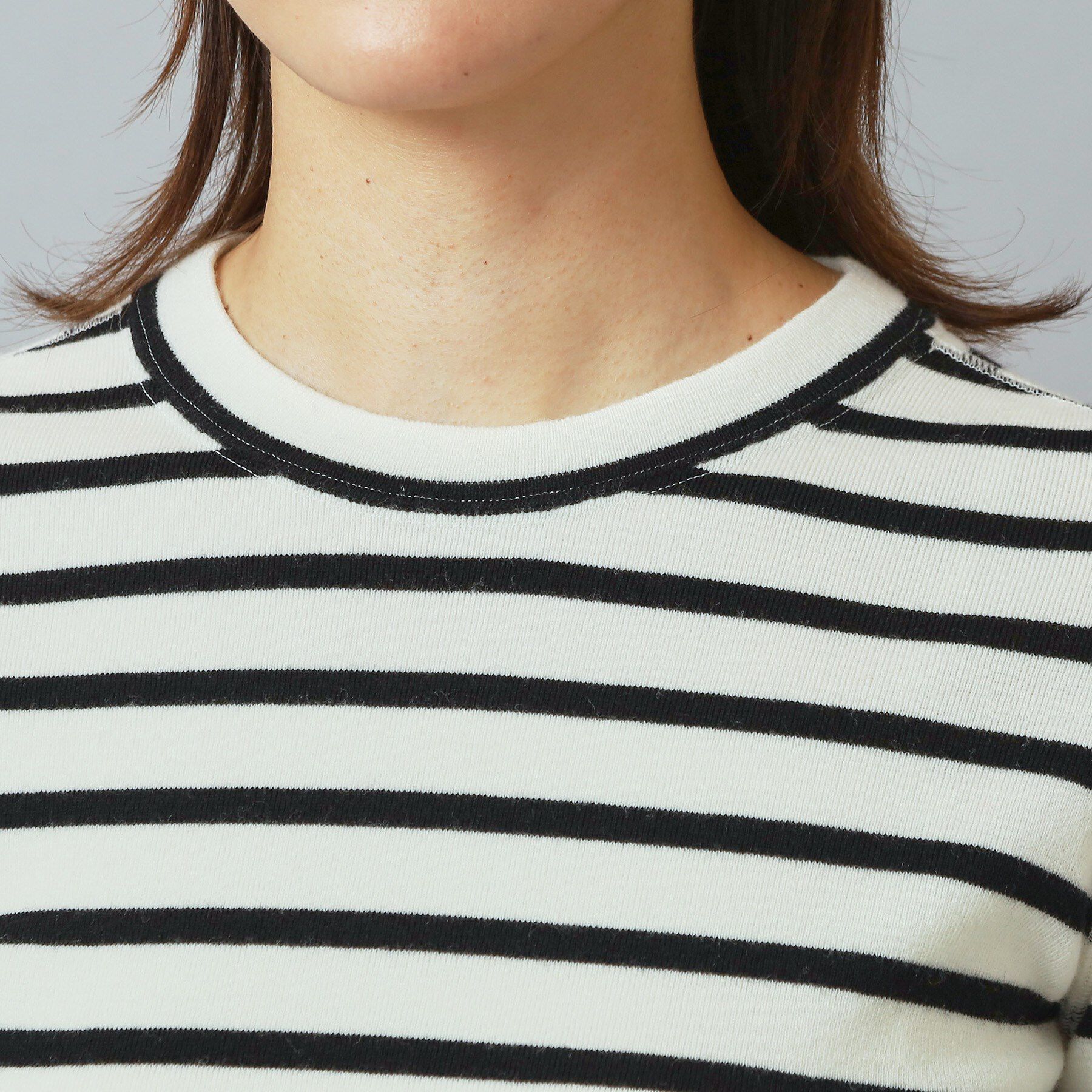 DRESSTERIOR「ストレッチフルニードルボーダーニット」|ニット・セーター|