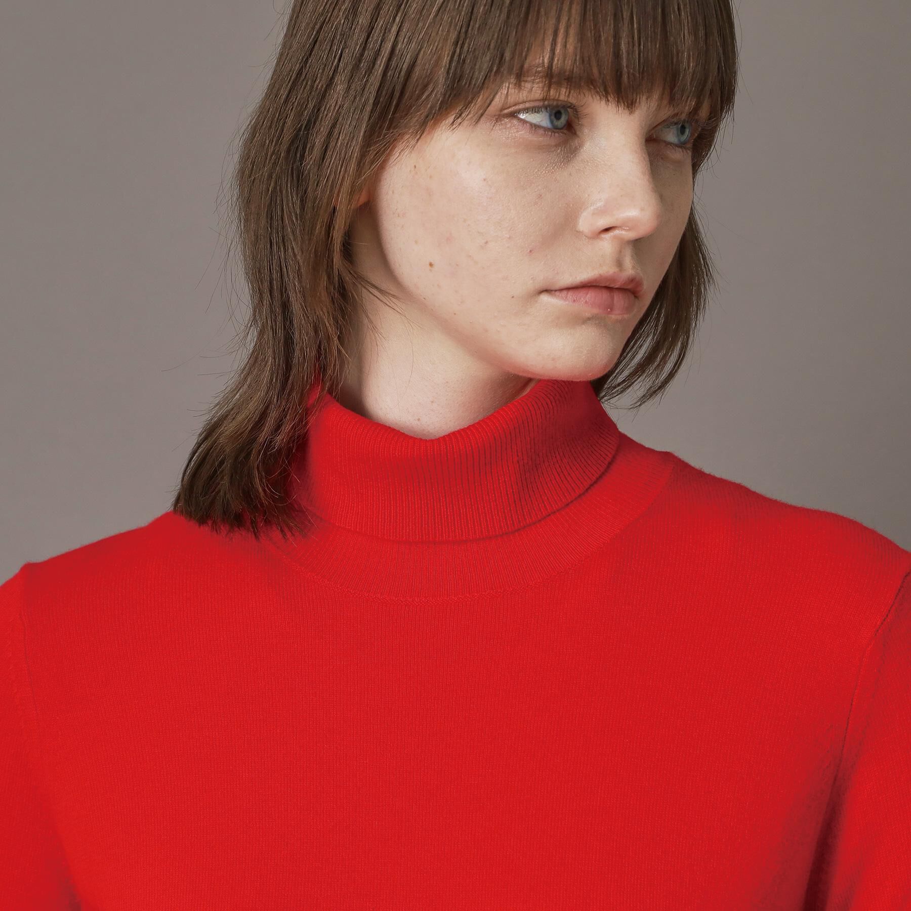 DRESSTERIOR「【CLASSY.12月号/otonaMUSE11月号掲載】ウールブレンド天竺タートルニット」|ニット・セーター|