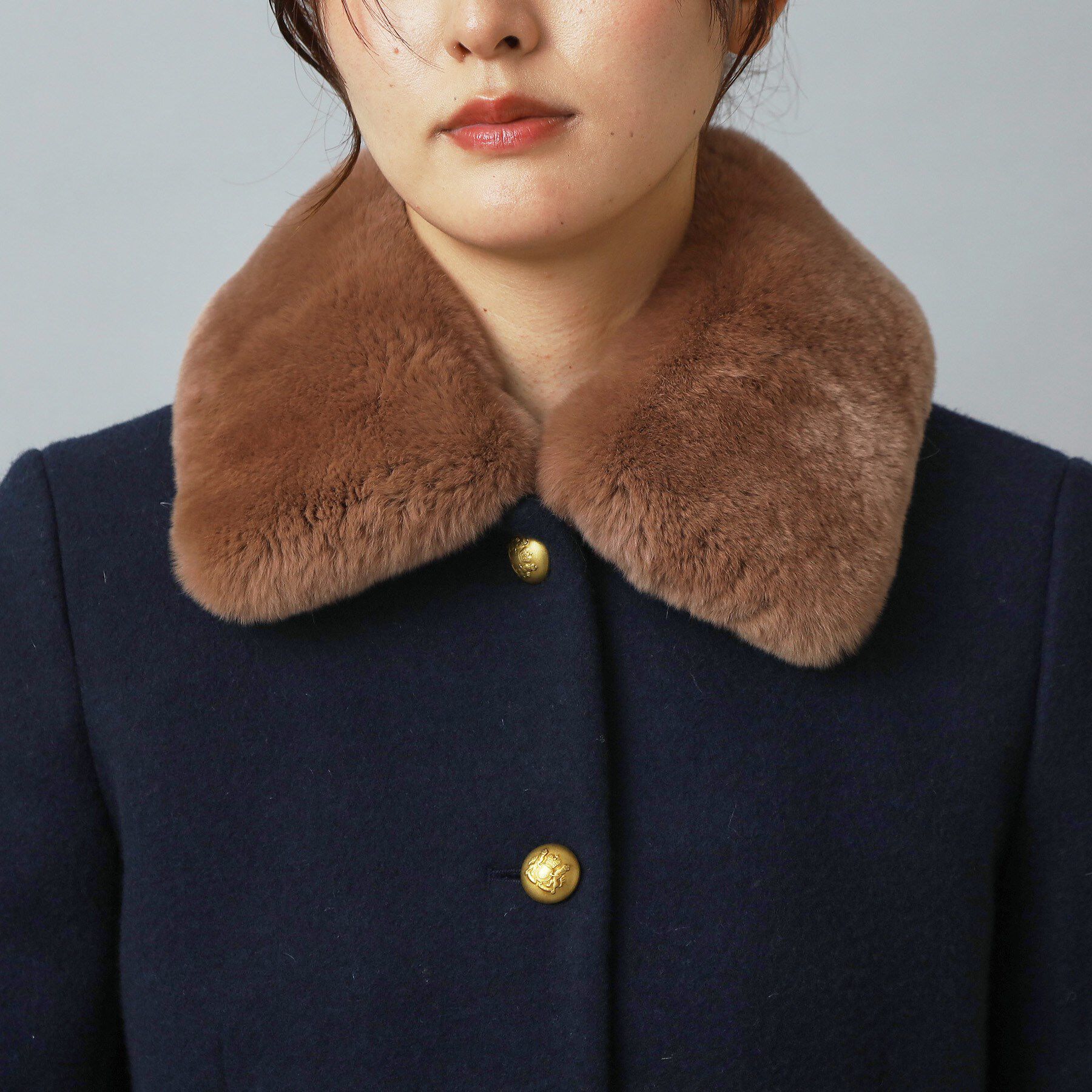 DRESSTERIOR「【otonaMUSE 11月号掲載】2WAYファーカラーメルトンジャケット」|ブルゾン・スタジャン|