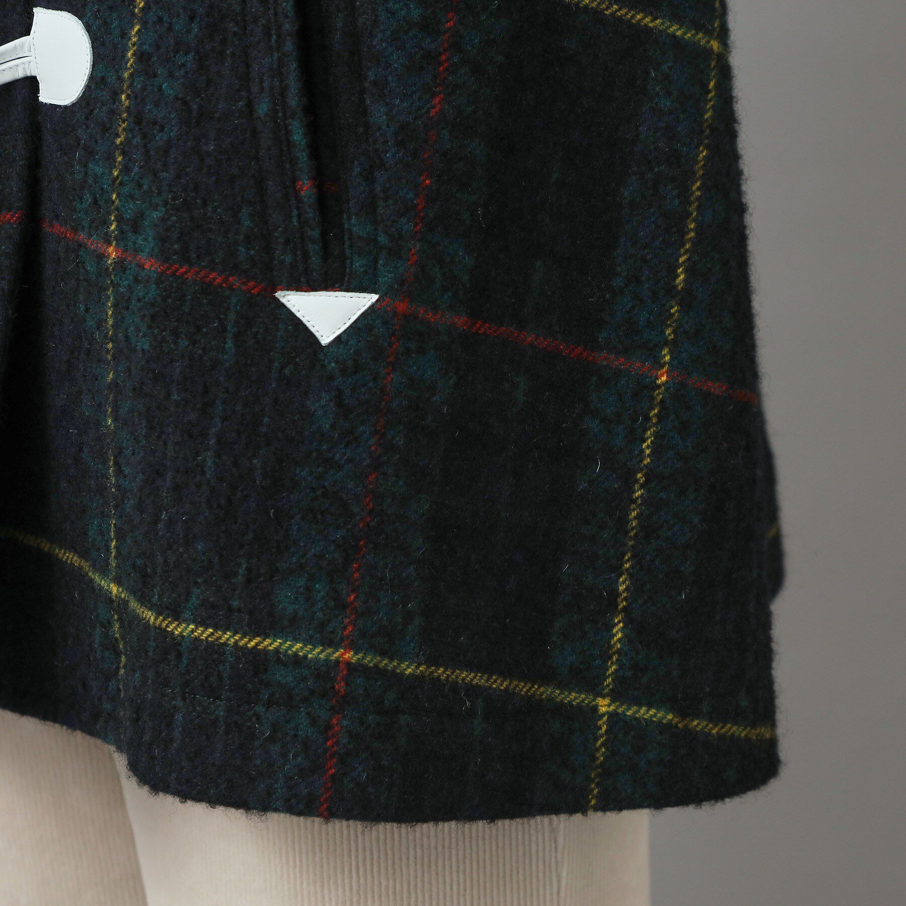 DRESSTERIOR「【CLASSY.12月号掲載】タータンチェックショートダッフル」|ダッフルコート|