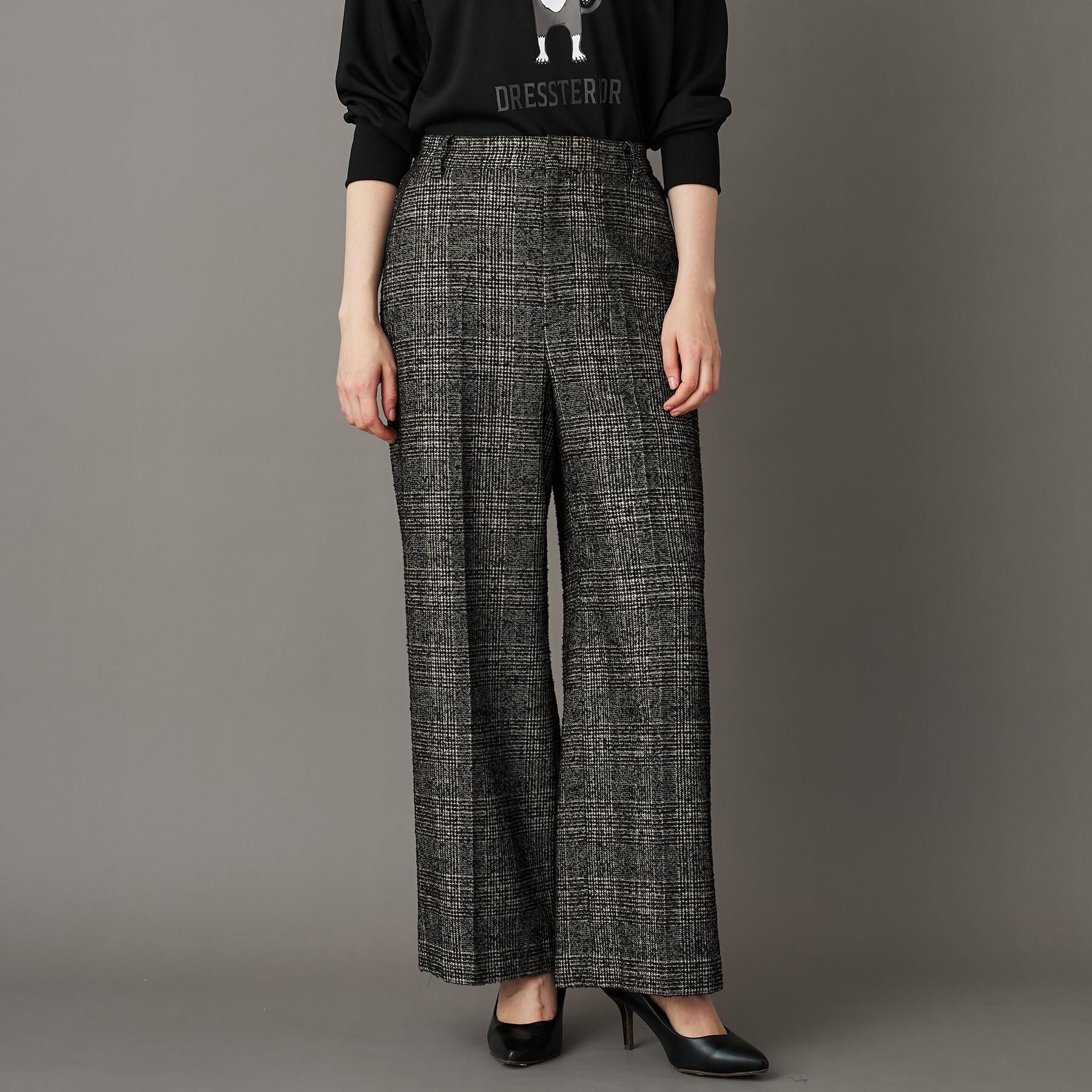 DRESSTERIOR「ループグレンチェックワイドパンツ」|その他|