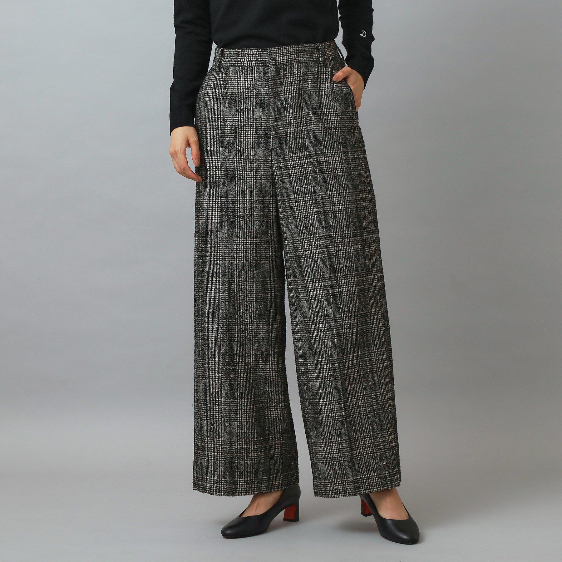 DRESSTERIOR「ループグレンチェックワイドパンツ」|その他|