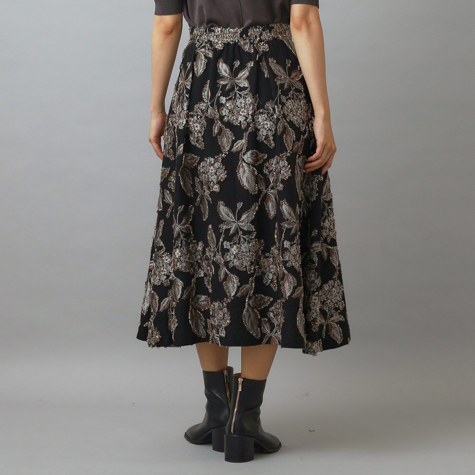 DRESSTERIOR「ジャカードフレアスカート」|スカート|