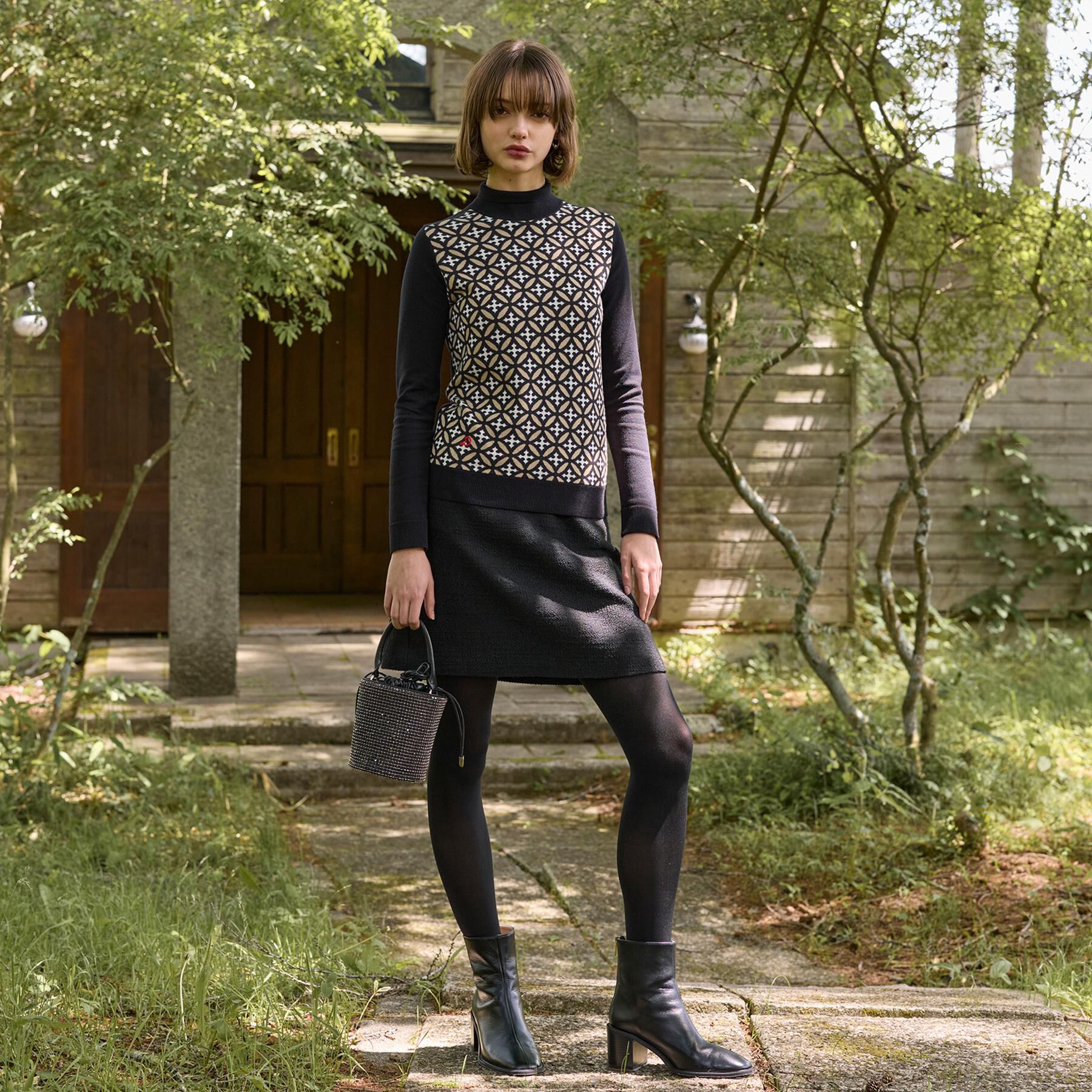 DRESSTERIOR「【otonaMUSE 11月号掲載/セットアップ可】ブッチャーツイードミニスカート」|スカート|