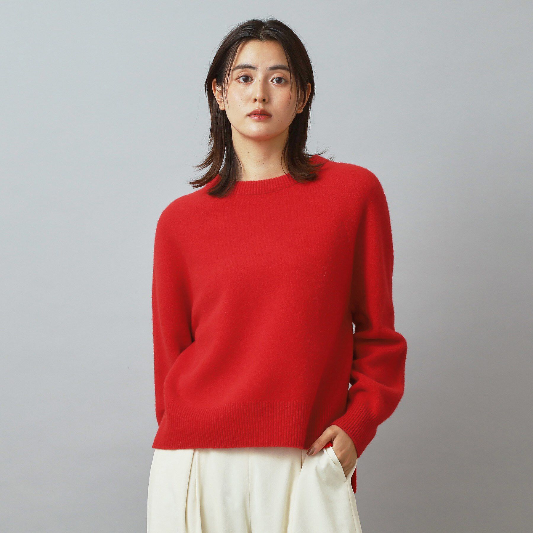 DRESSTERIOR「【otonaMUSE 11月号掲載】カシミヤブレンドクルーネックニット」|ニット・セーター|