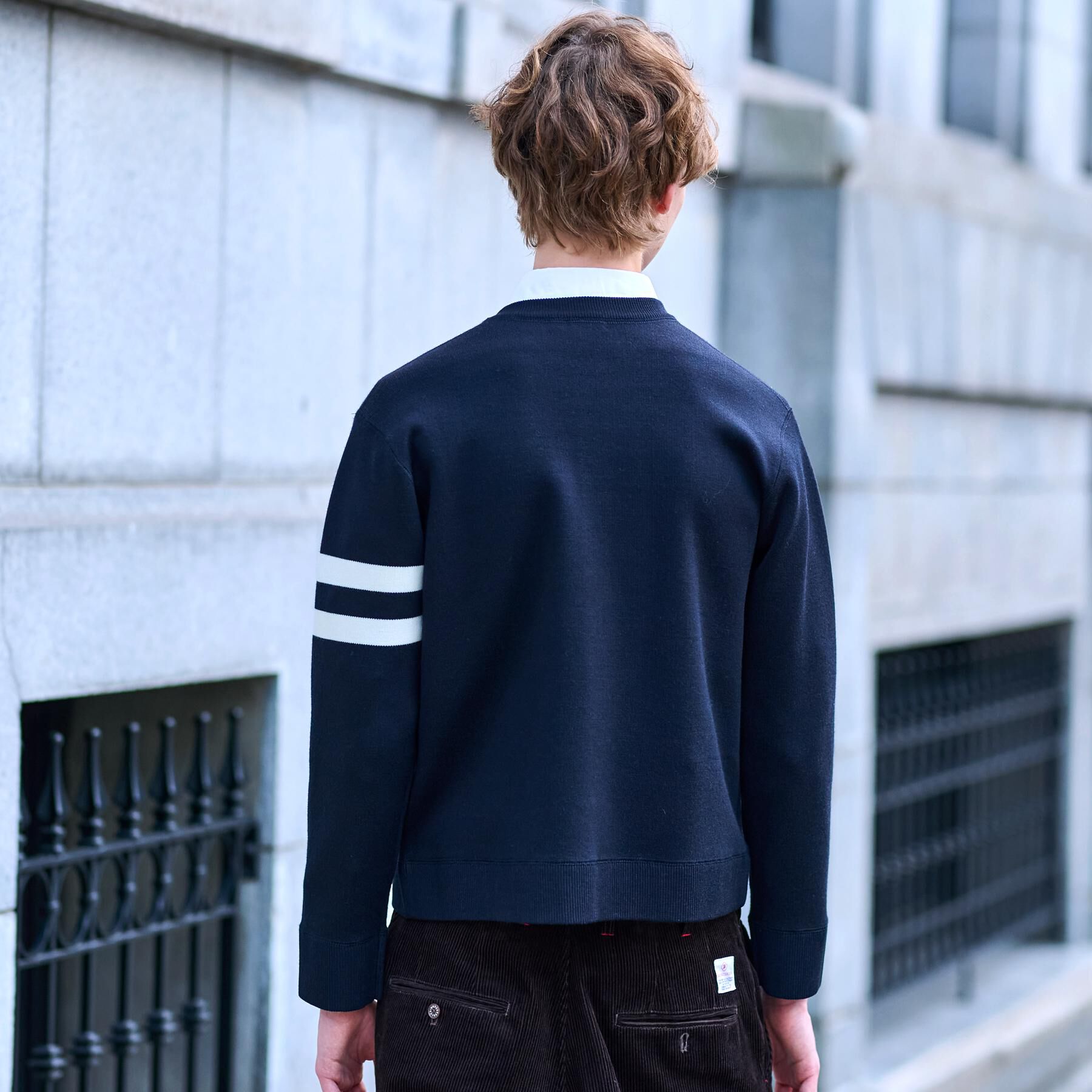 DRESSTERIOR「ウォッシャブル アームライン ラウンドカーディガン」|カーディガン|