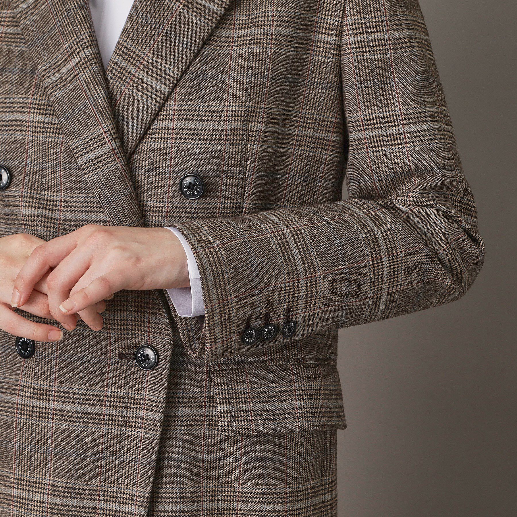DRESSTERIOR「【otonaMUSE 11月号掲載】サキソニーグレンチェックジャケット」|テーラードジャケット|