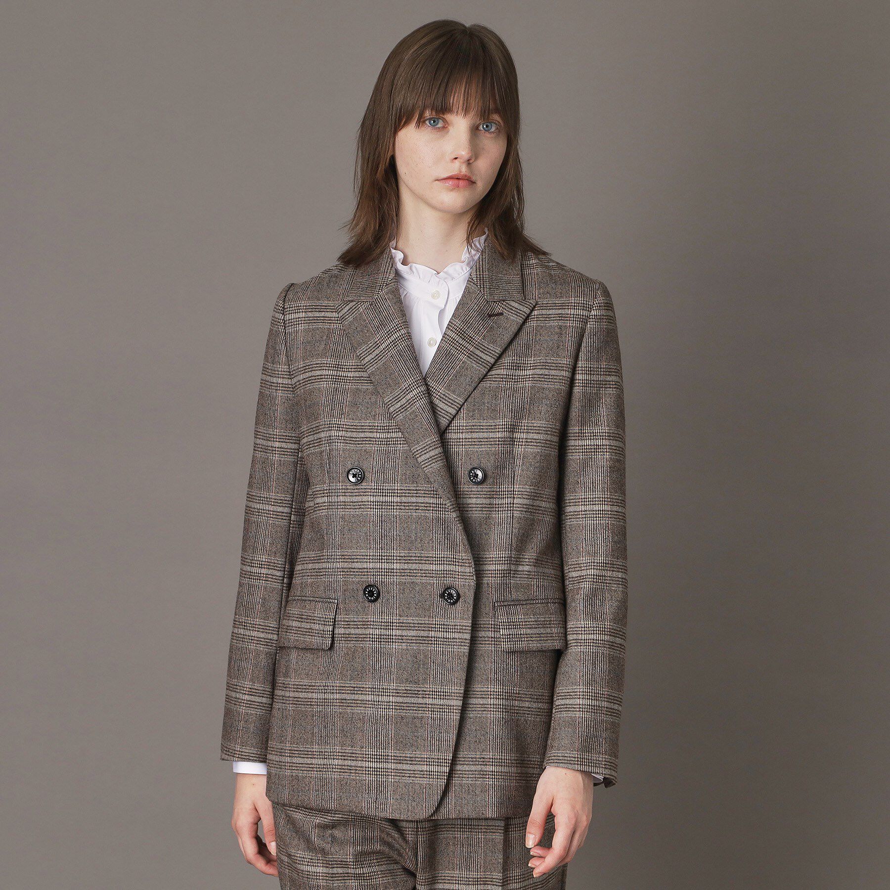 DRESSTERIOR「【otonaMUSE 11月号掲載】サキソニーグレンチェックジャケット」|テーラードジャケット|