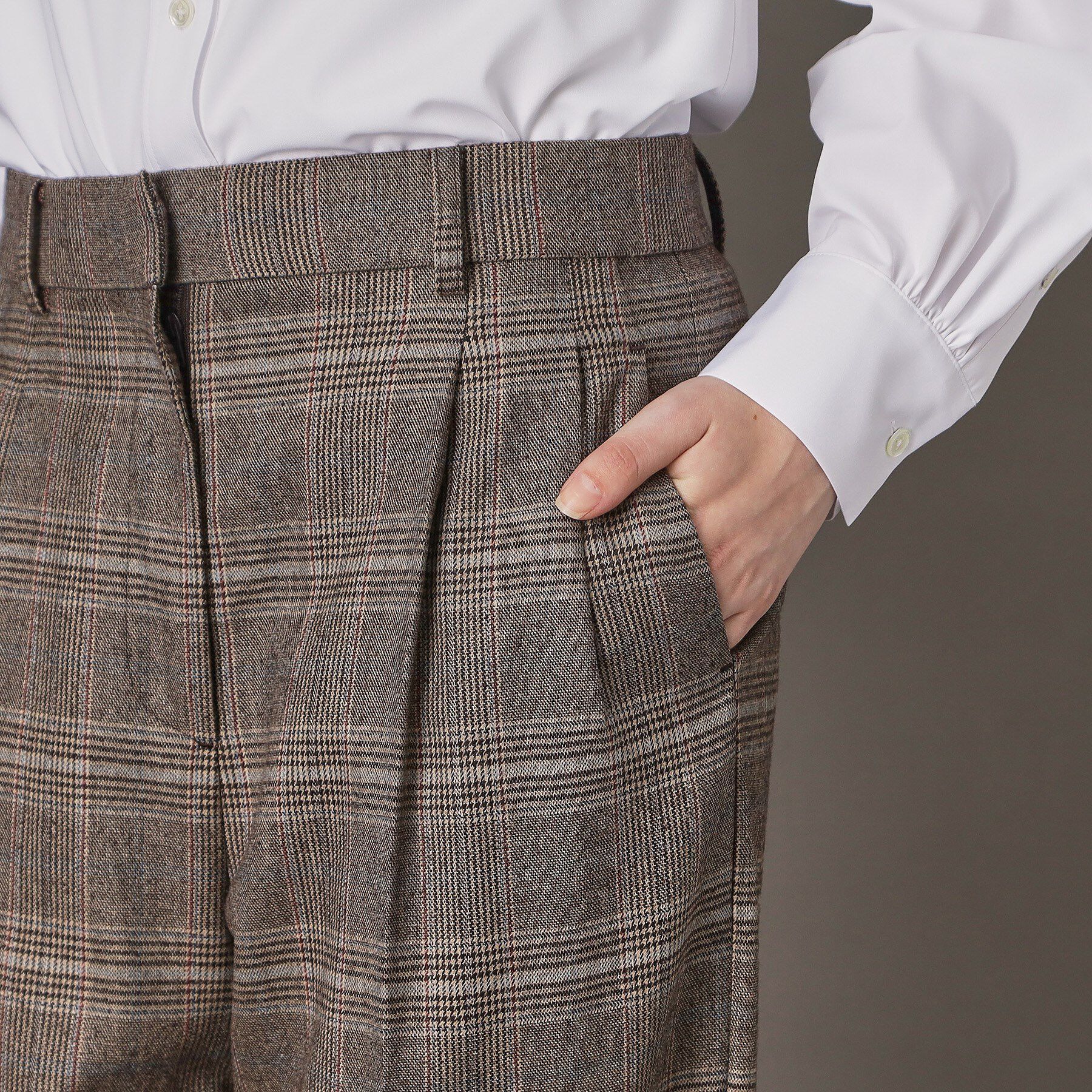 DRESSTERIOR「【otonaMUSE 11月号掲載】グレンチェックワイドパンツ」|その他|