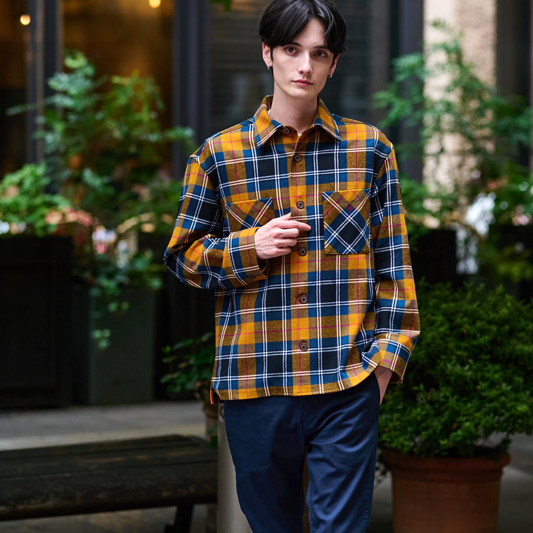 DRESSTERIOR「タータンチェック CPOシャツブルゾン」|シャツ・ブラウス|