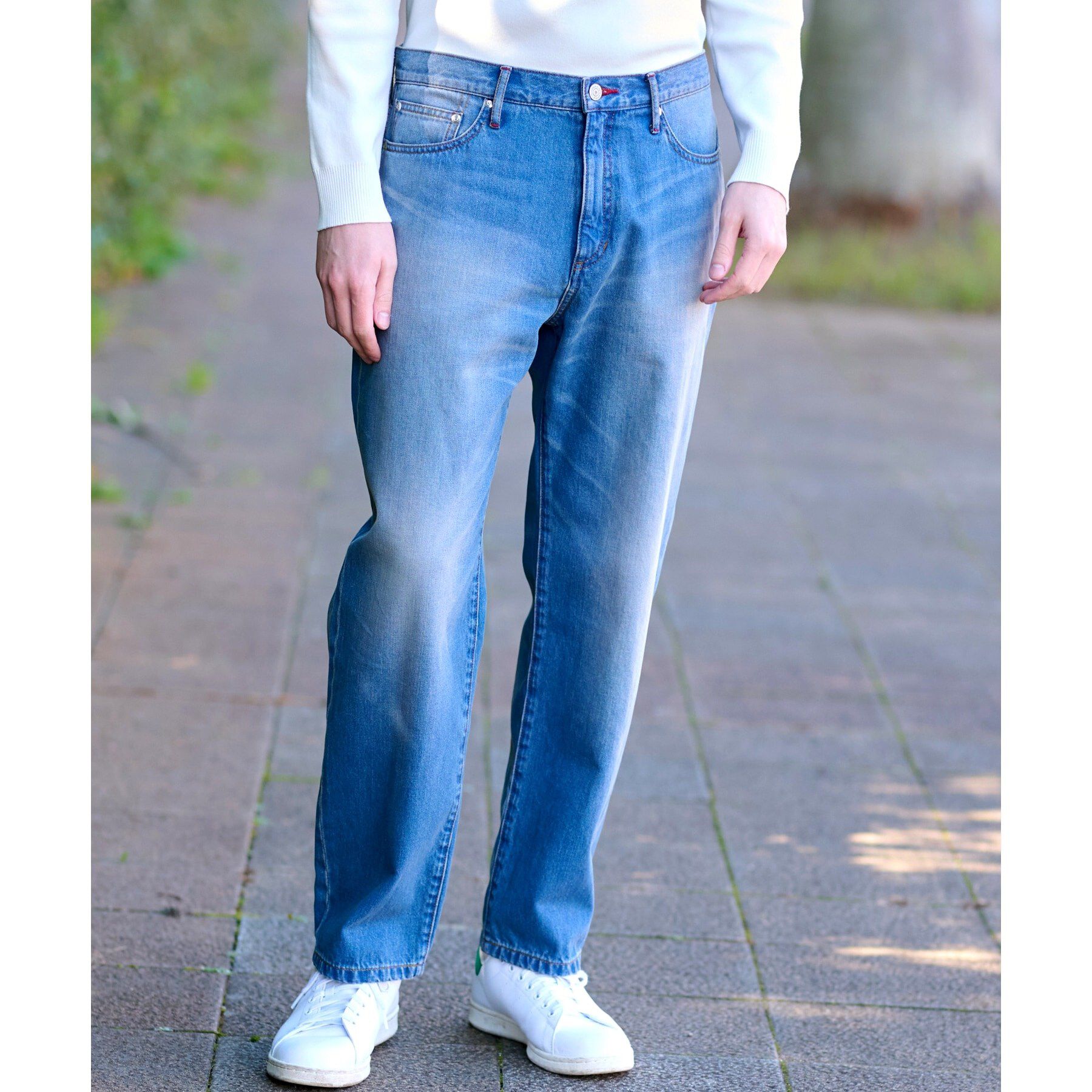 DRESSTERIOR「10．6oz コンフォートワイドデニムパンツ」|デニム|