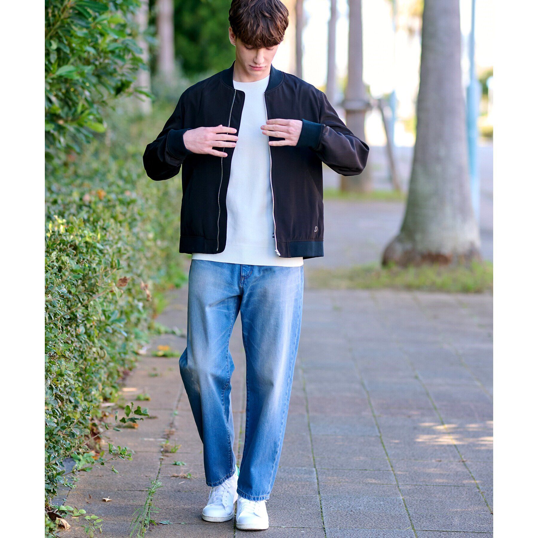 DRESSTERIOR「10．6oz コンフォートワイドデニムパンツ」|デニム|