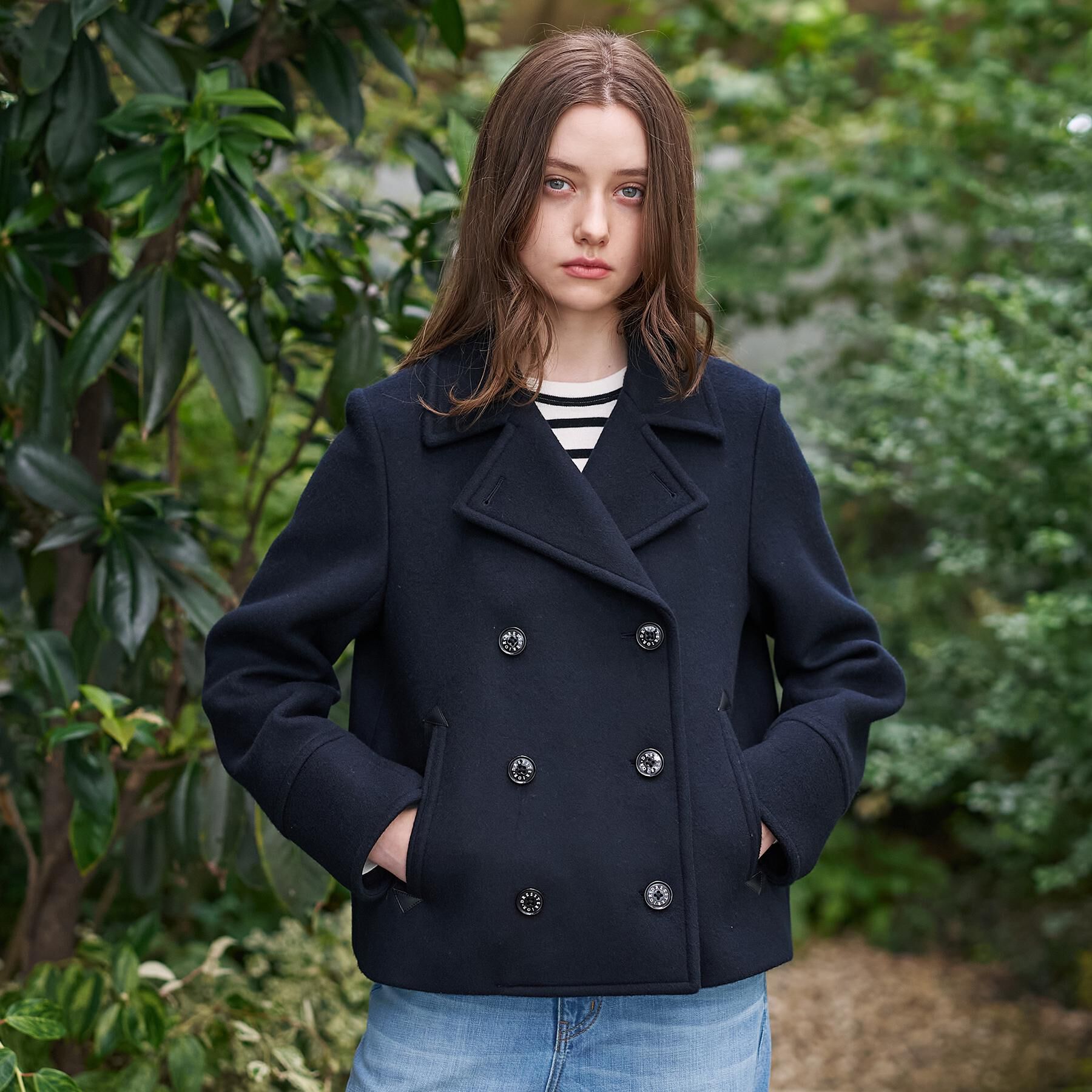 DRESSTERIOR「【CLASSY.12月号/otonaMUSE11月号掲載】Super140'sショートPジャケット」|ピーコート|