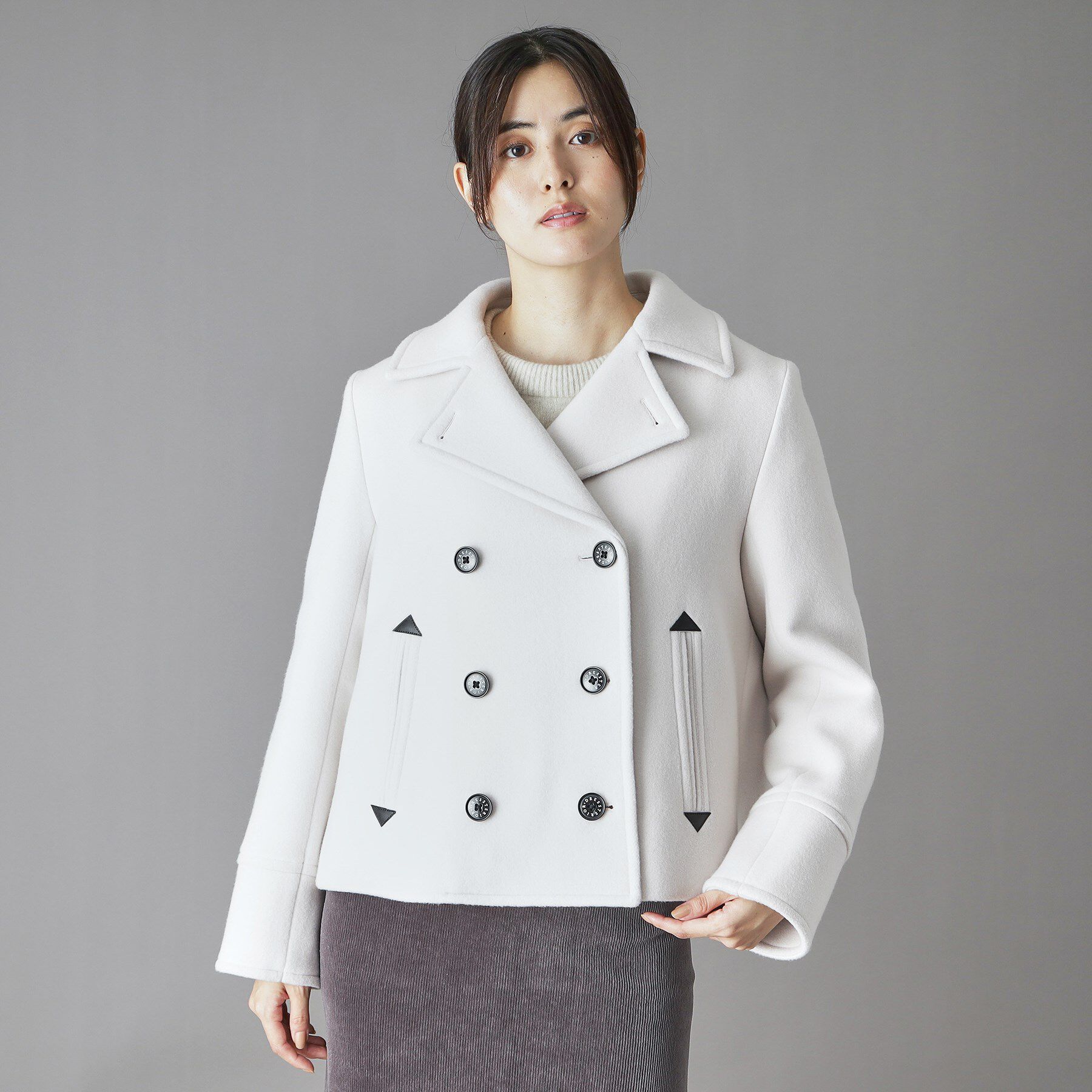 DRESSTERIOR「【CLASSY.12月号/otonaMUSE11月号掲載】Super140'sショートPジャケット」|ピーコート|