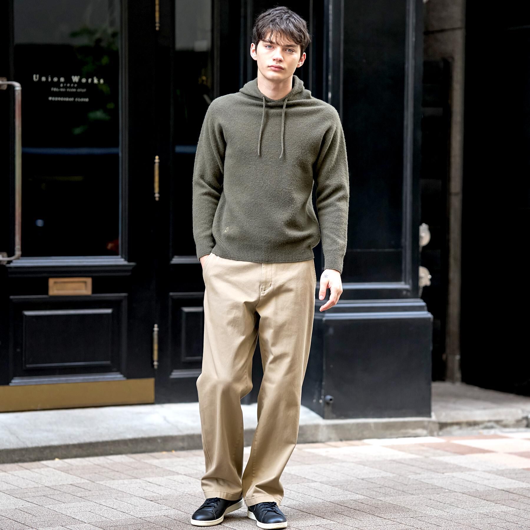 DRESSTERIOR「カシミヤブレンドフードニット」|ニット・セーター|