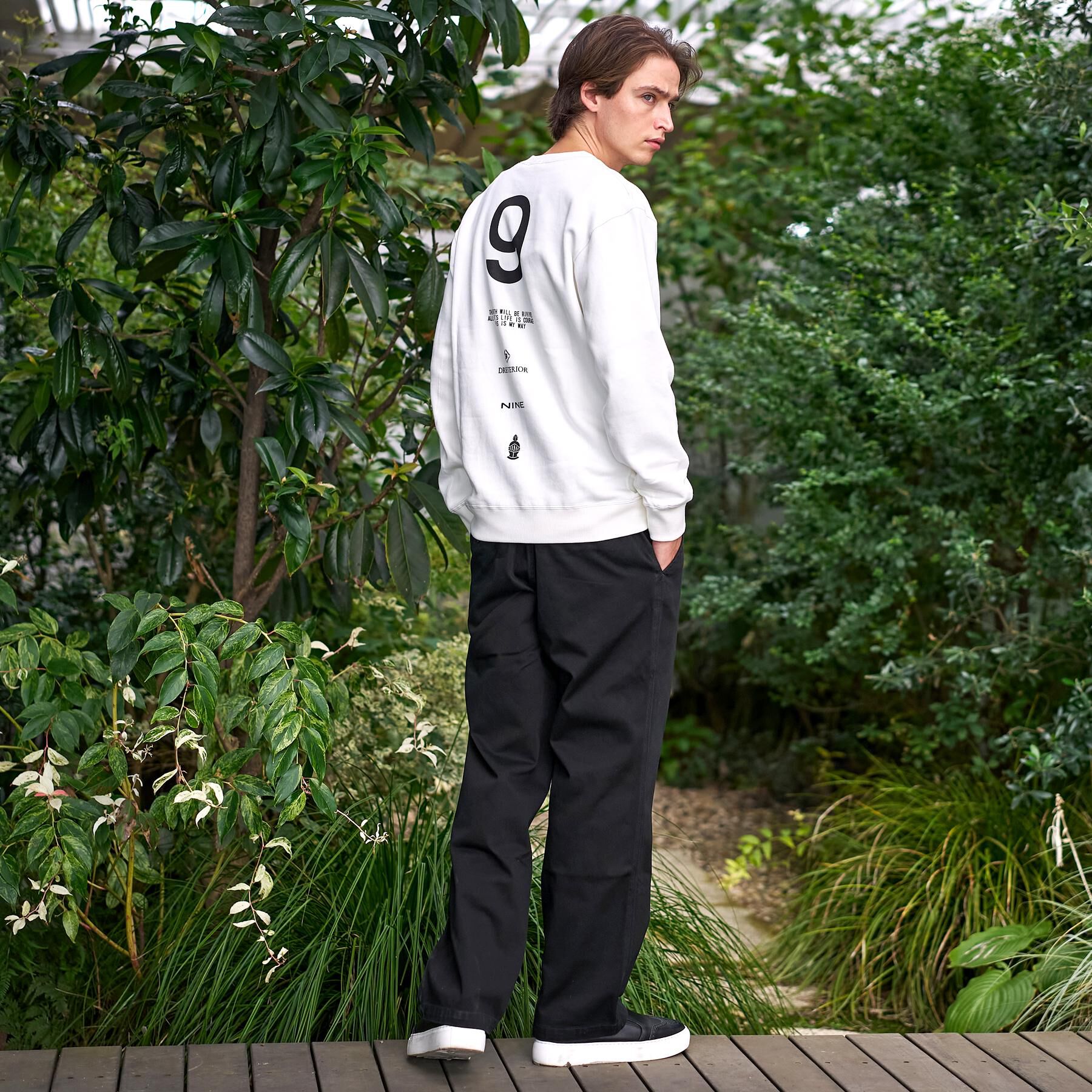 DRESSTERIOR「裏起毛 バック9プリントスウェット」|パーカー|