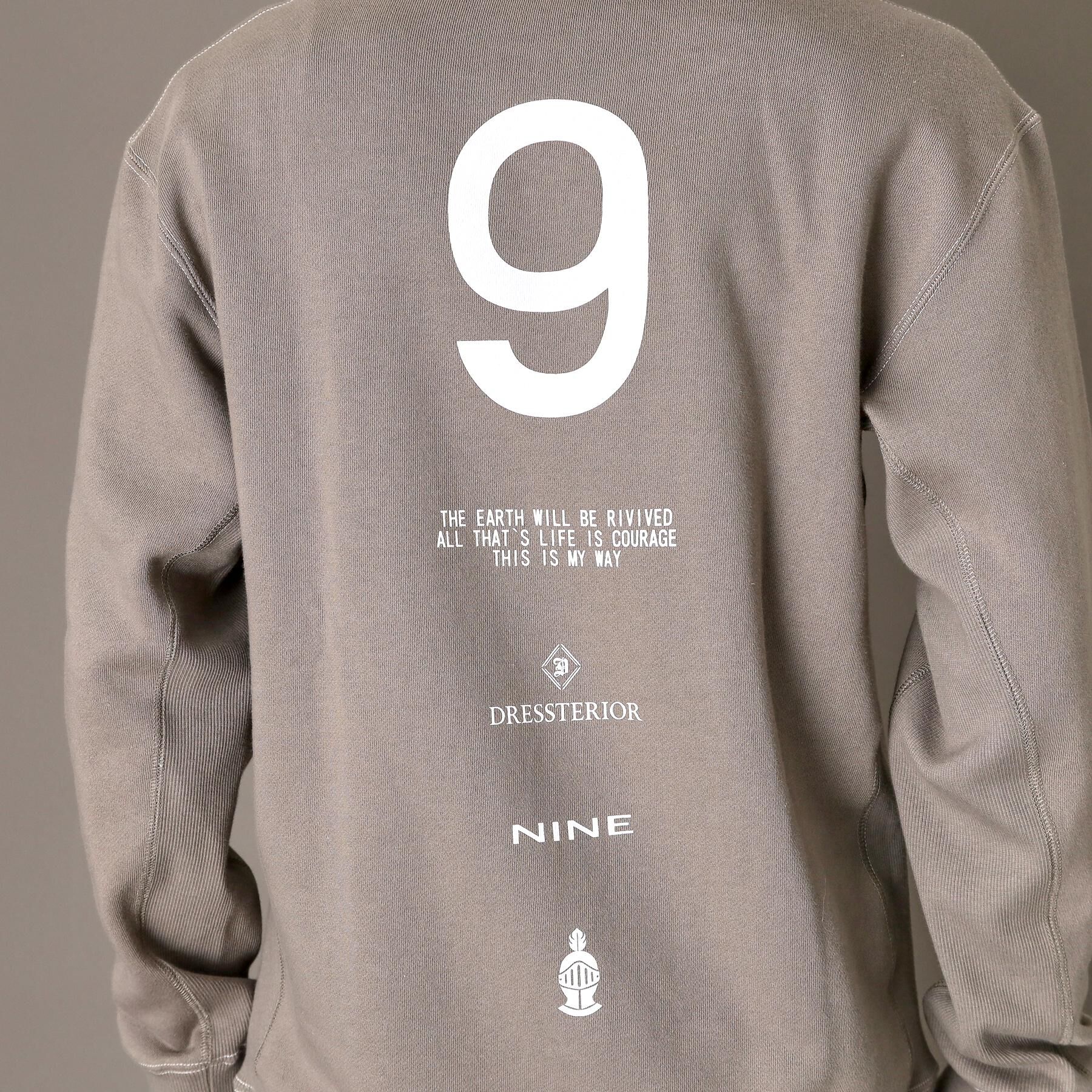 DRESSTERIOR「裏起毛 バック9プリントスウェット」|パーカー|