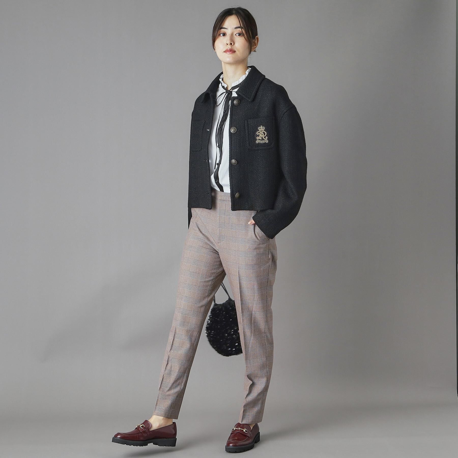 DRESSTERIOR「エンブレムショートブルゾン」|ブルゾン・スタジャン|