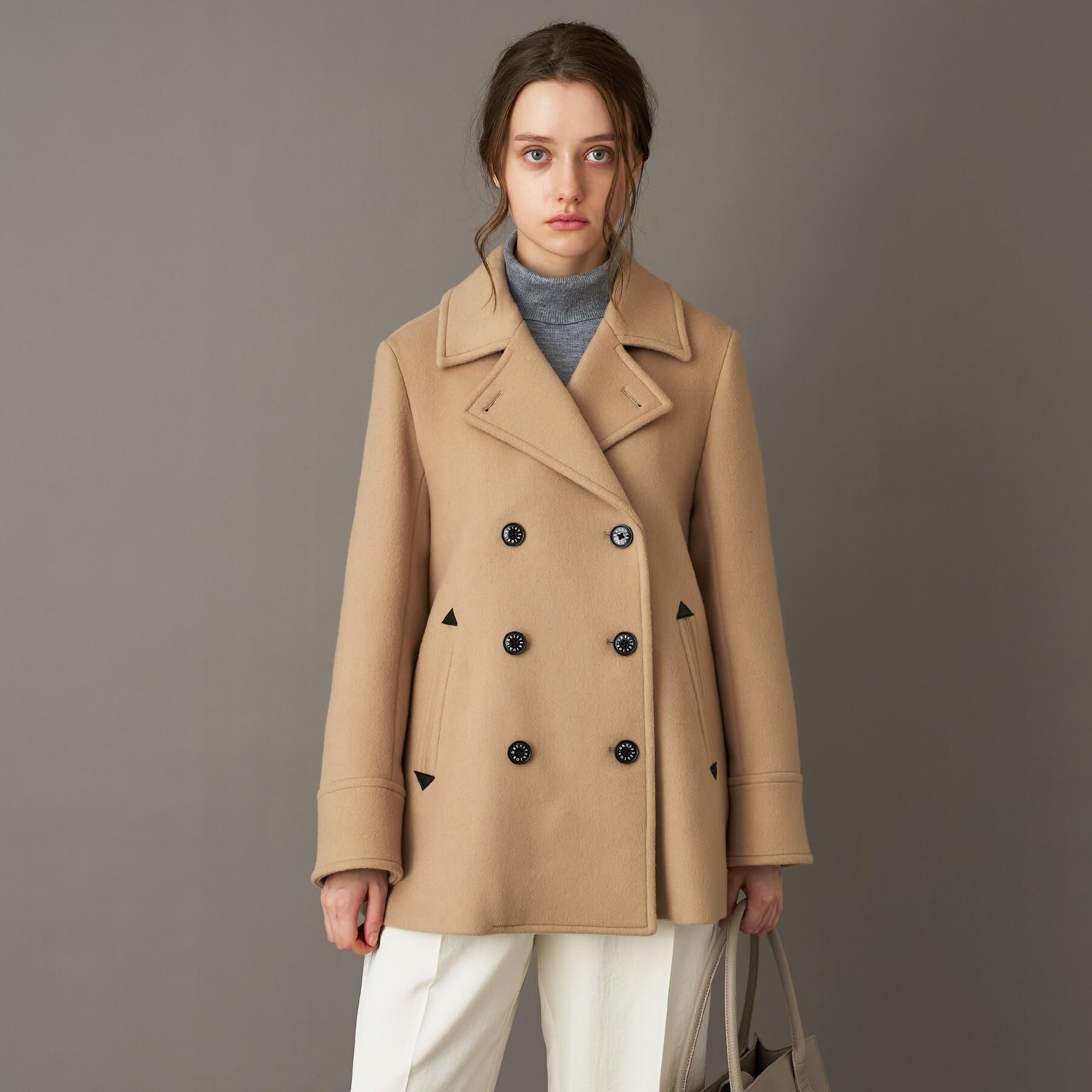 DRESSTERIOR「Super140&lsquo;sAラインPコート」|ピーコート|