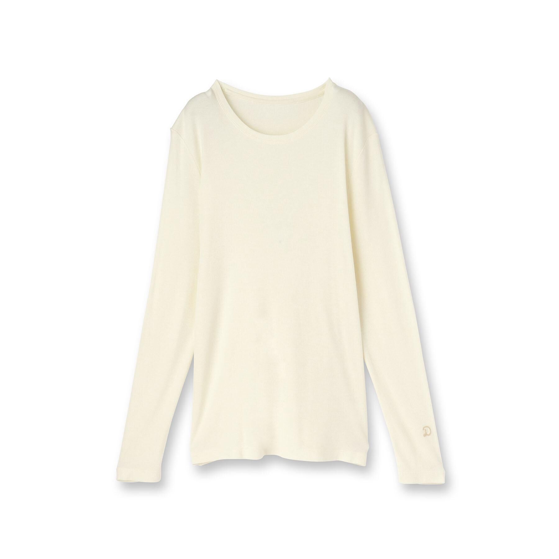 DRESSTERIOR「【インナー使いに最適/しっとり暖かな吸湿発熱素材】クルーネックプルオーバー」|Tシャツ・カットソー|