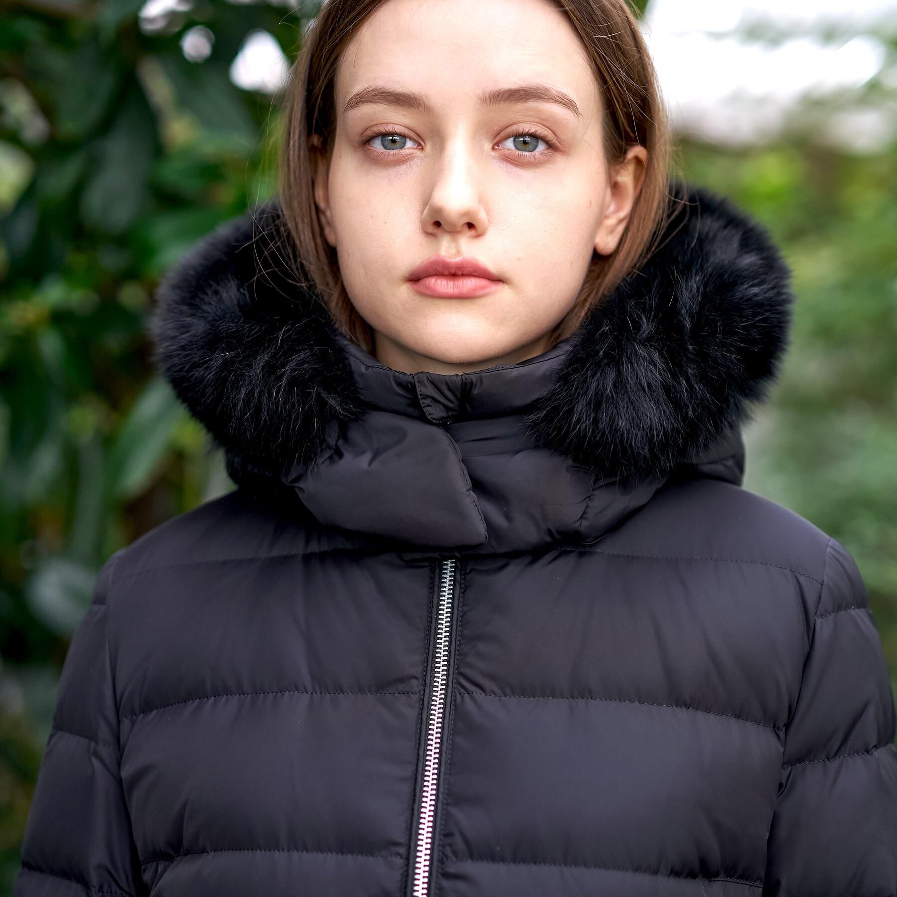 DRESSTERIOR「【CLASSY.12月号掲載/フード＆ファー取り外し可】ブルーFOXファー ホワイトグースダウン」|ダウン|