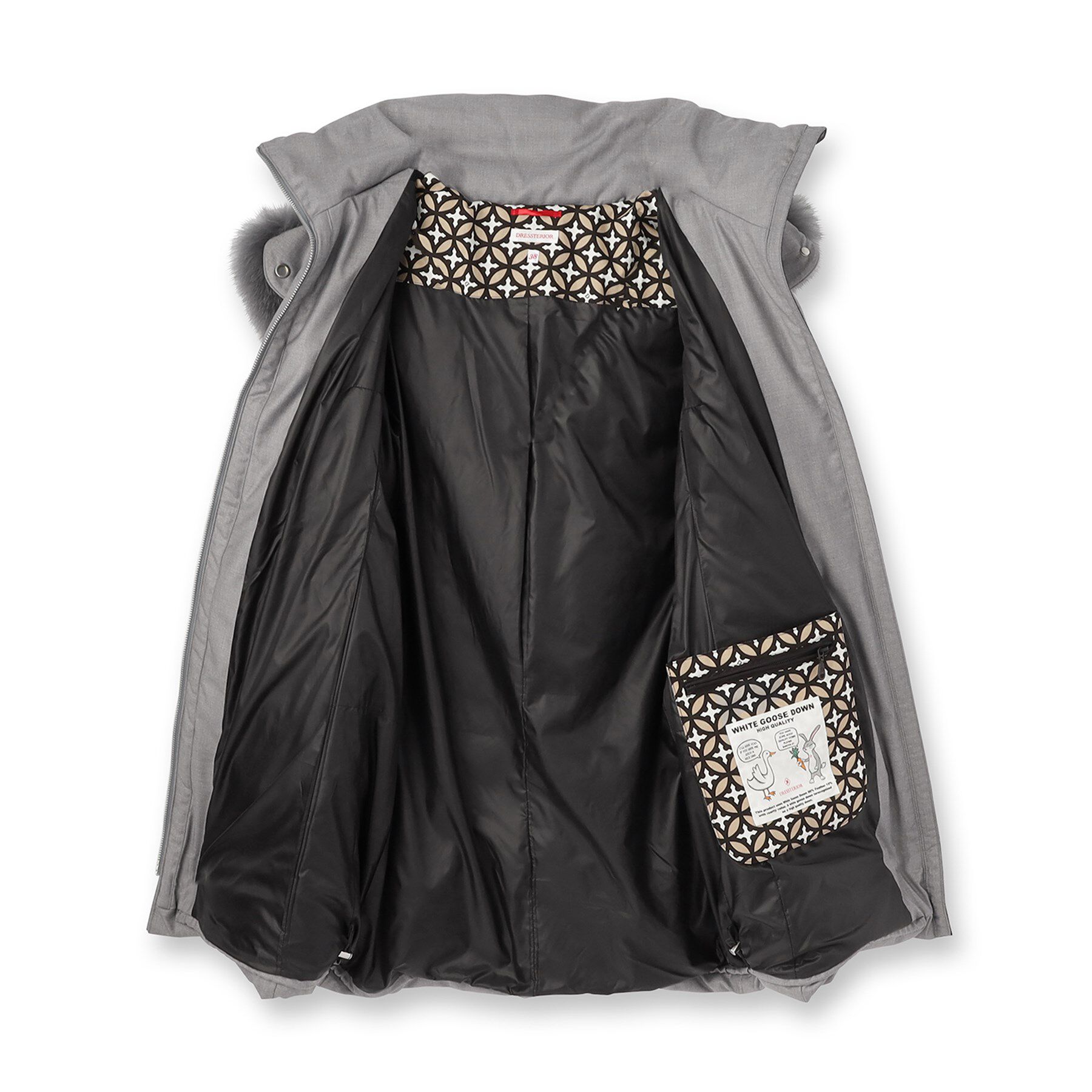 DRESSTERIOR「【CLASSY.12月号掲載/フード＆ファー取り外し可】ブルーFOXファー ホワイトグースダウン」|ダウン|