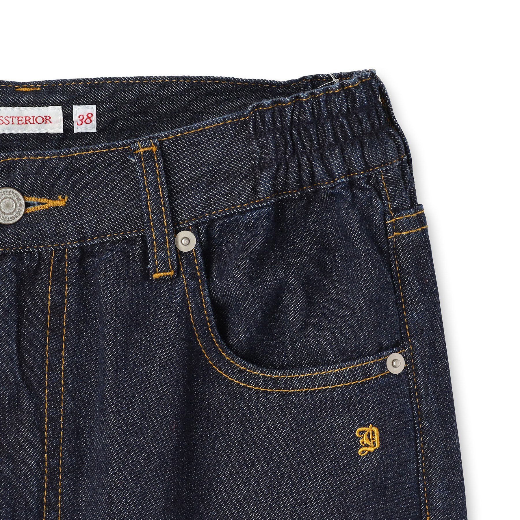 DRESSTERIOR「センタープレスストレートデニム」|デニム|