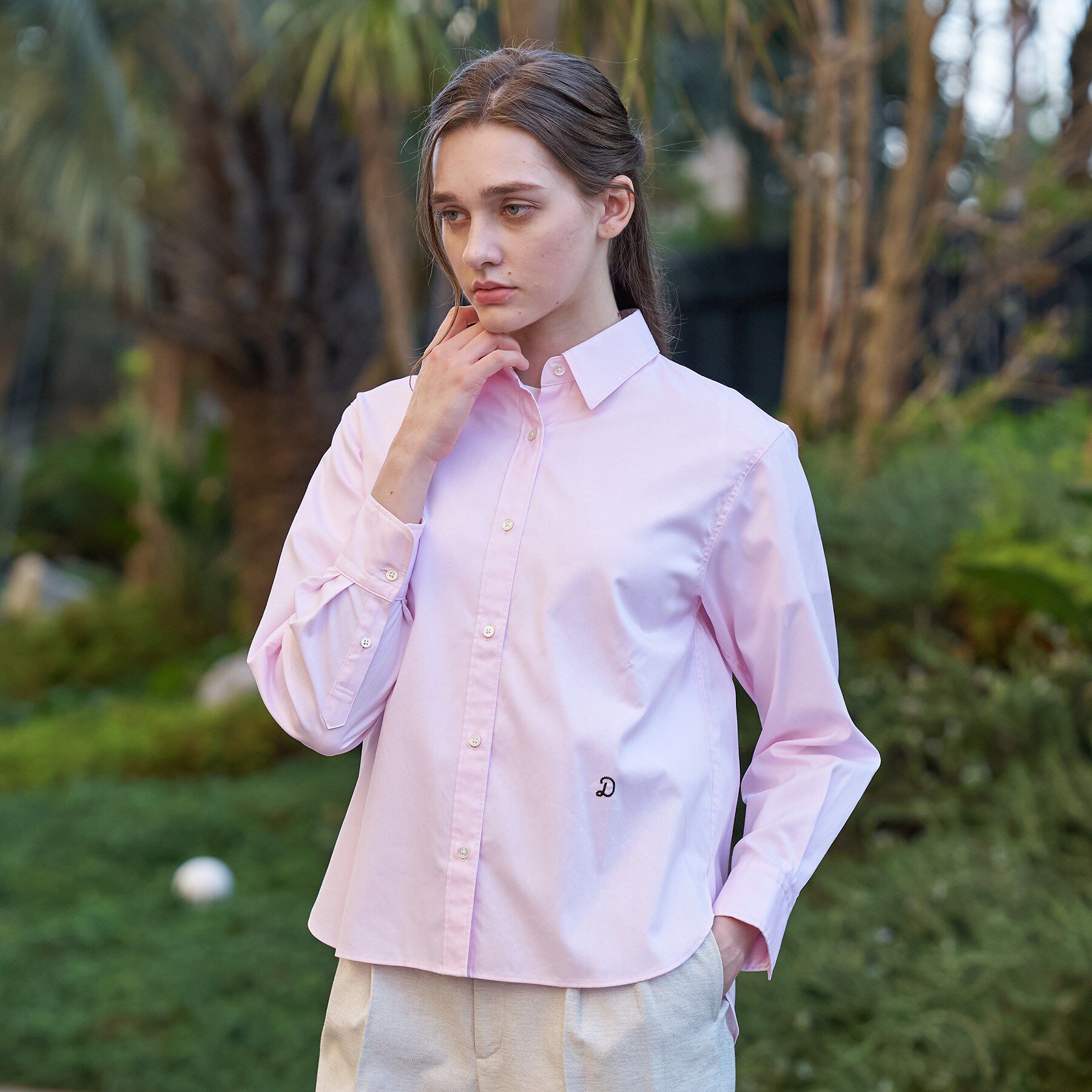 DRESSTERIOR「ピンオックスフォードシャツ」|シャツ・ブラウス|