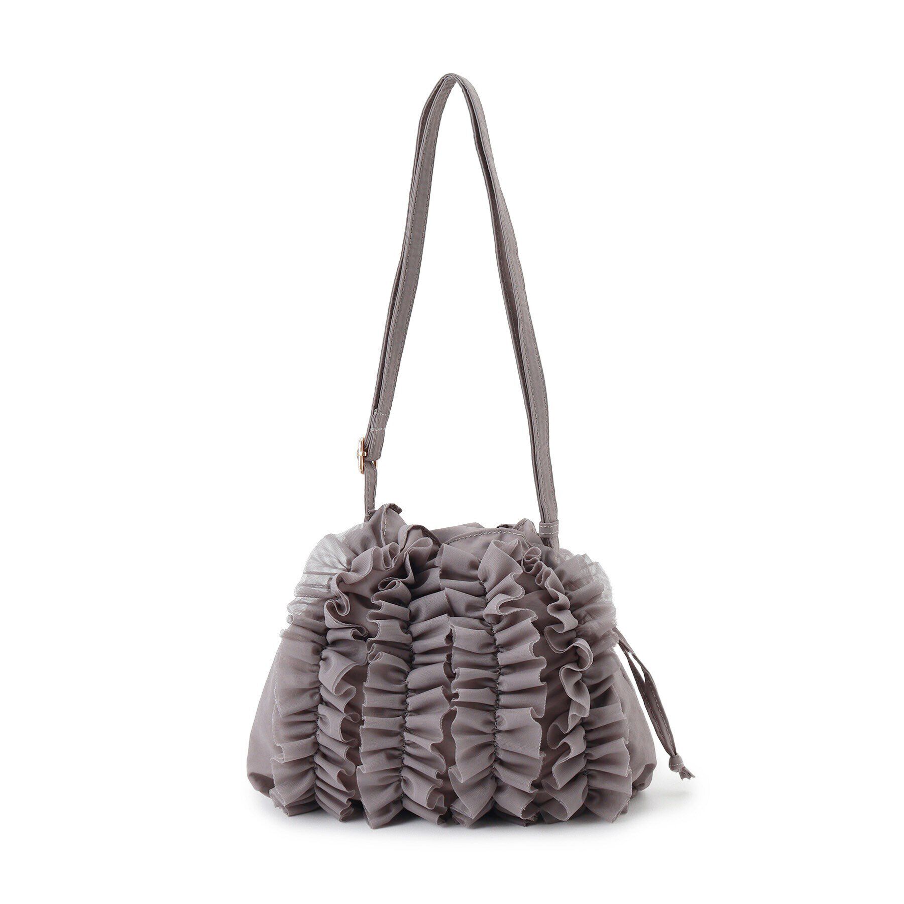 grove「チュールティアード巾着ショルダー」|ショルダー・メッセンジャー|