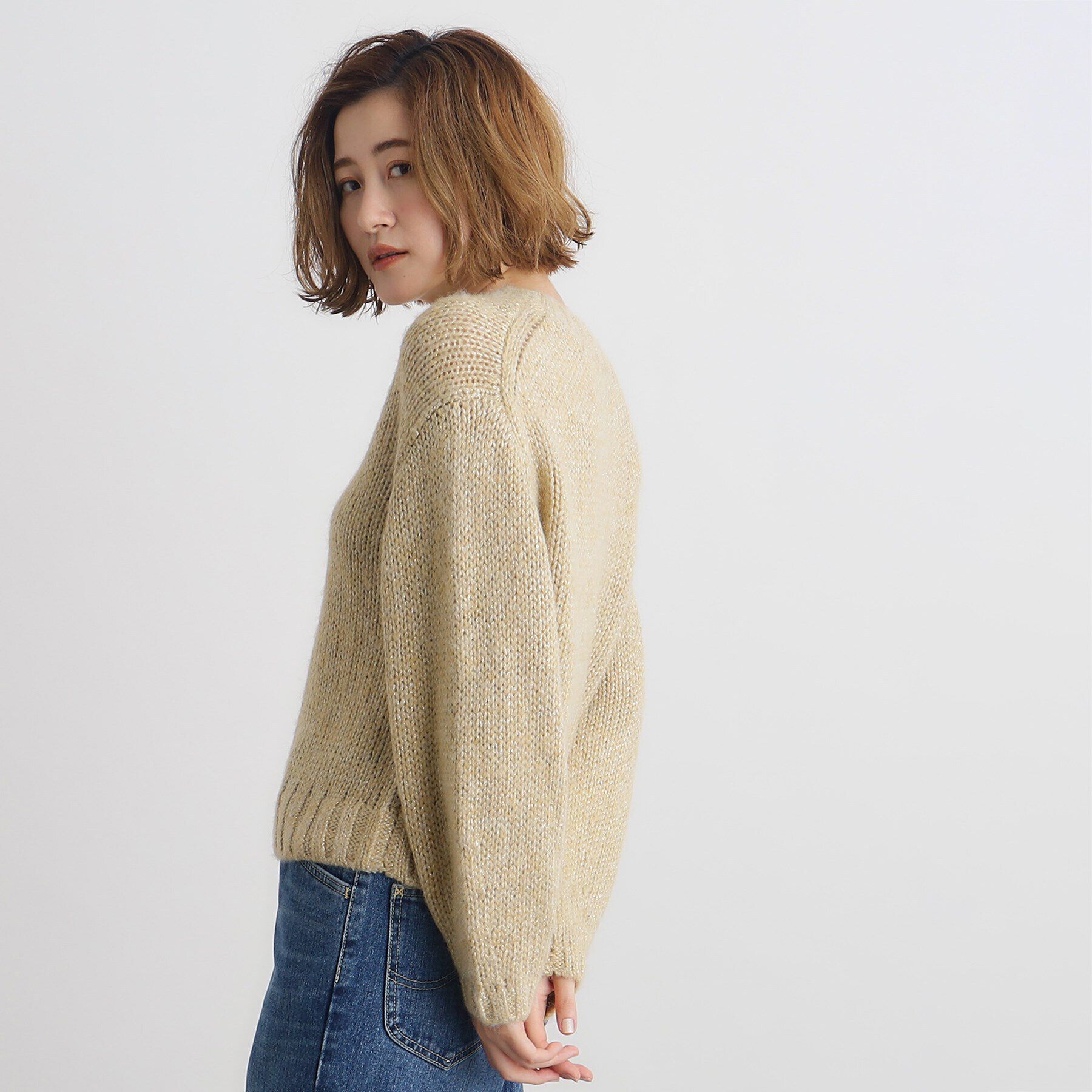 grove「ラメリリヤーンニット」|ニット・セーター|