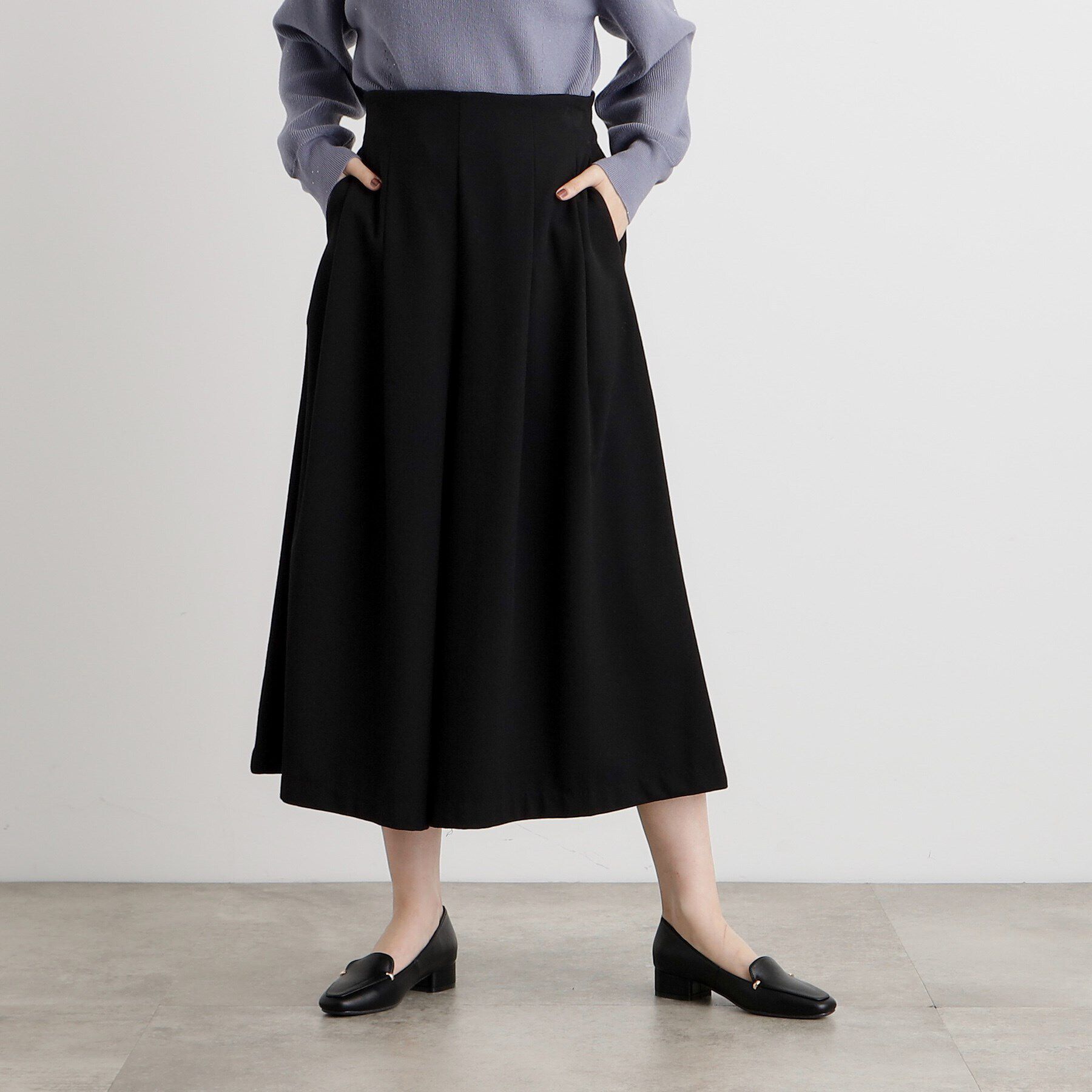 grove「フレアスカートパンツ」|その他|ブラック(019)