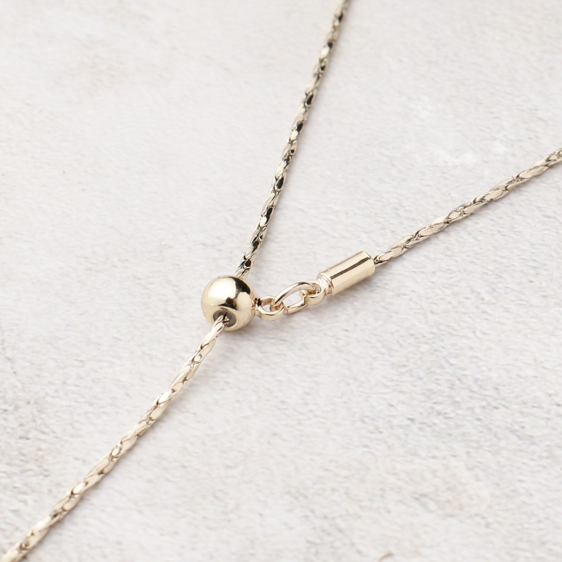 grove「メタルオーバルスライドネックレス【3WAY】」|ネックレス|