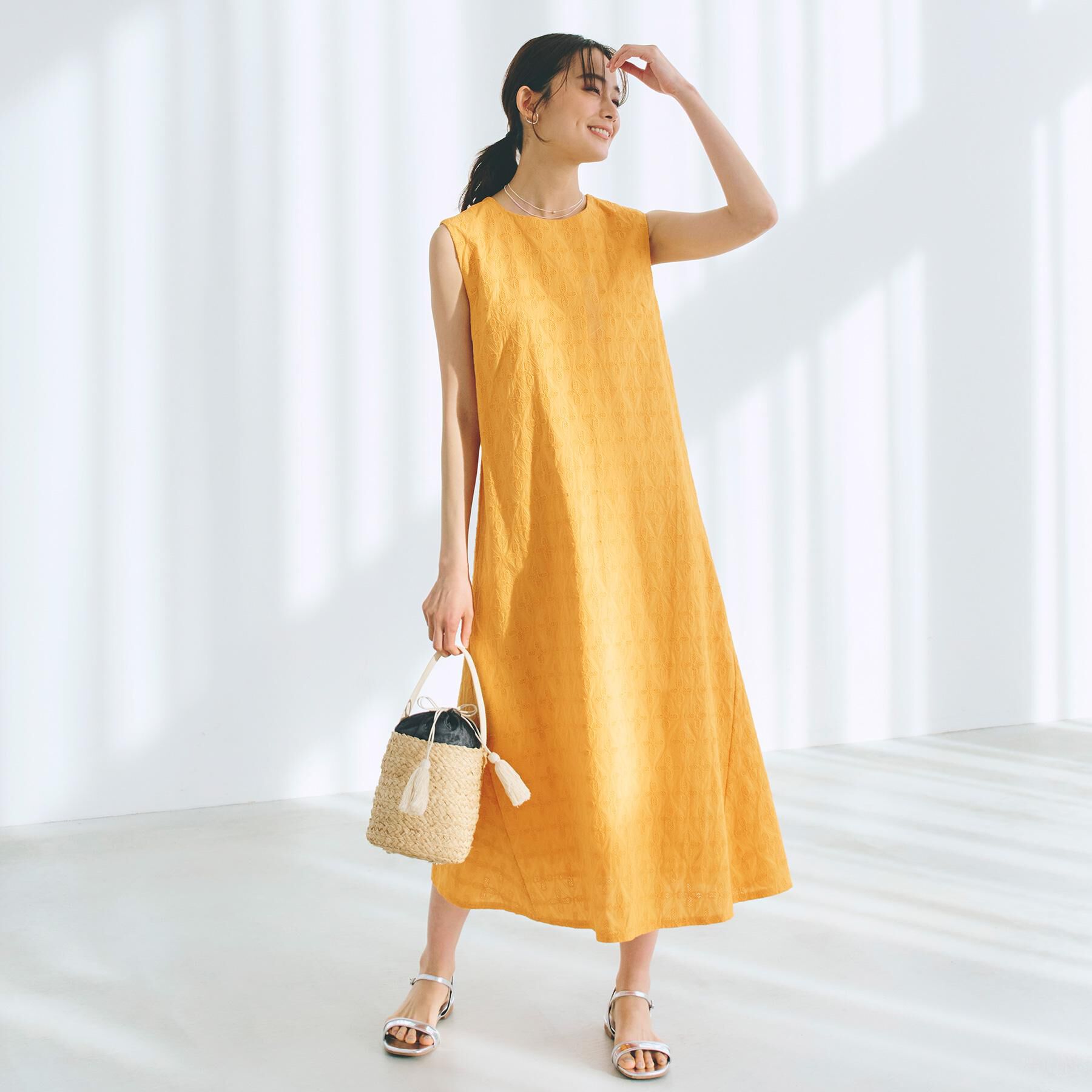 grove「ラフィアバケツタッセル巾着ショルダー」|ショルダー・メッセンジャー|