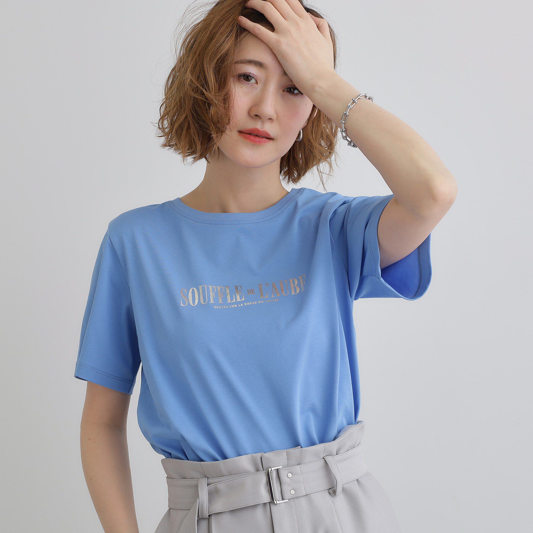 grove「【UVカット・接触冷感】ベーシックロゴTシャツ」|Tシャツ・カットソー|
