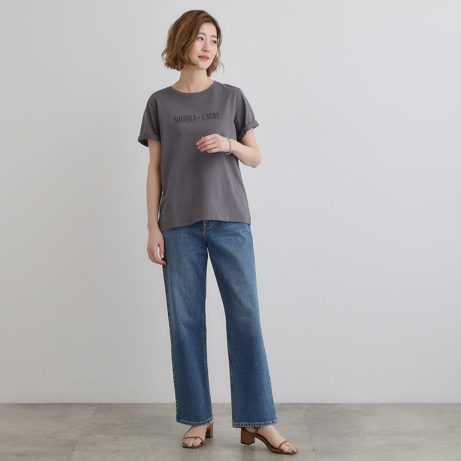 grove「【UVカット・接触冷感】ベーシックロゴTシャツ」|Tシャツ・カットソー|