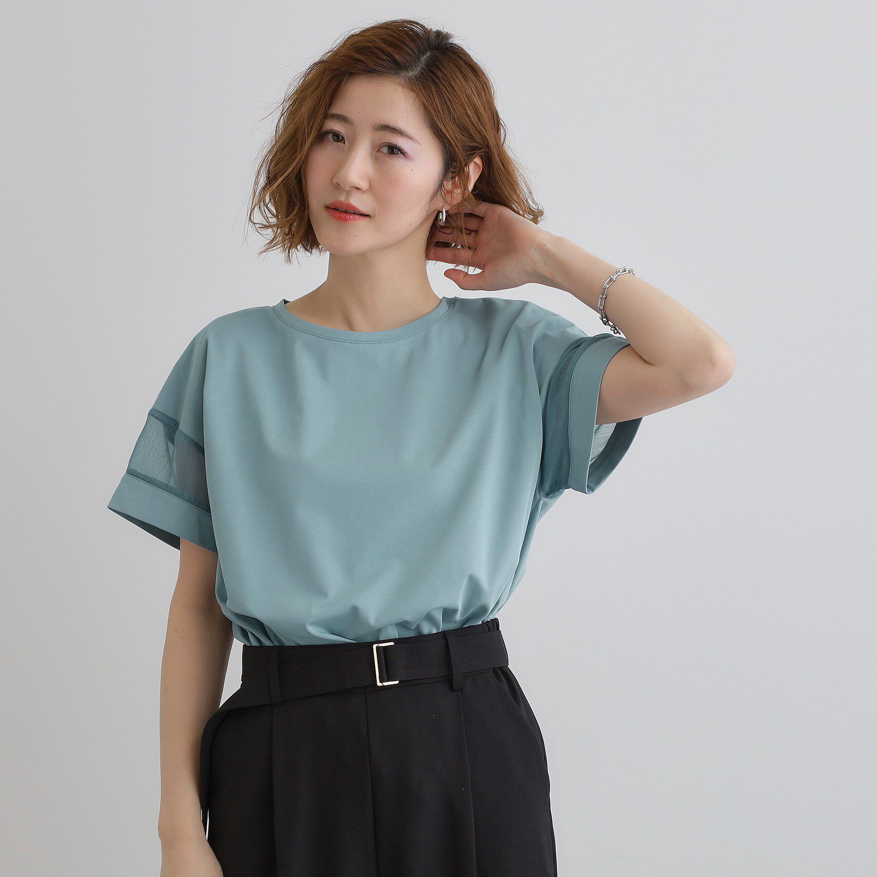 grove「【UVカット・接触冷感】シアードッキングTシャツ」|Tシャツ・カットソー|